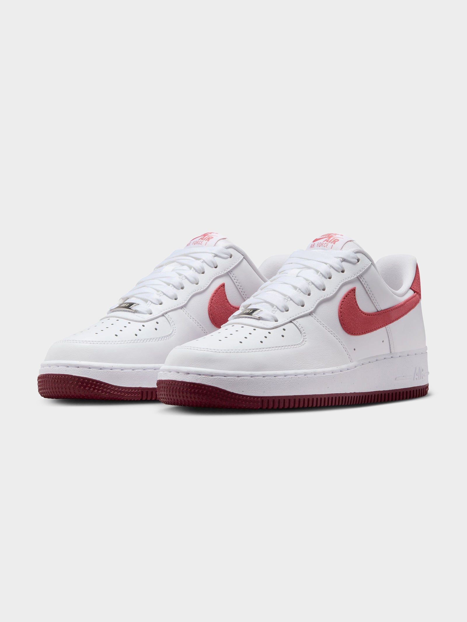 Womens Air Force 1 '07 Sneakers in White, Team Red & Dragon Red