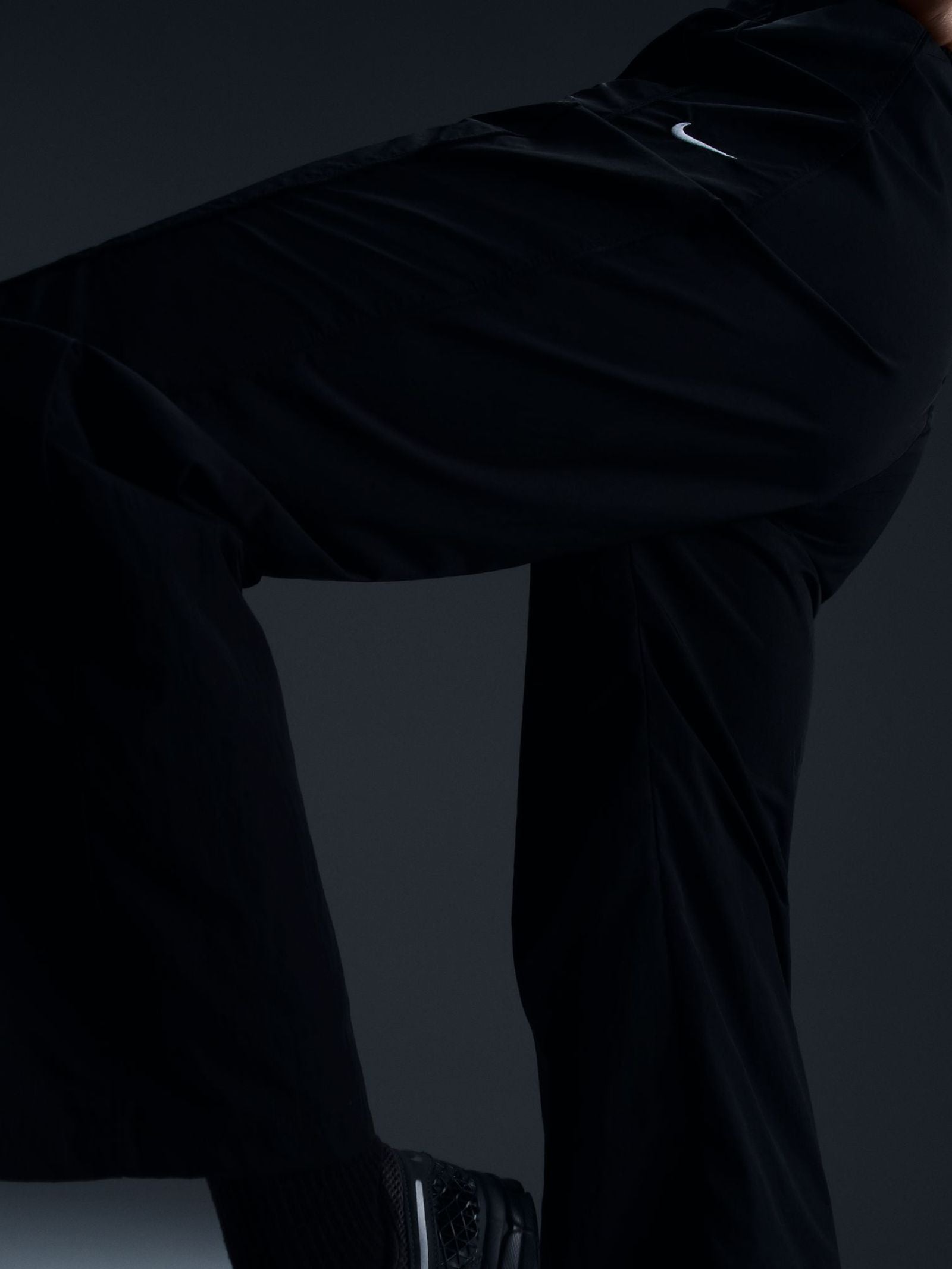 Women's High-Waisted Woven Open-Hem Pants