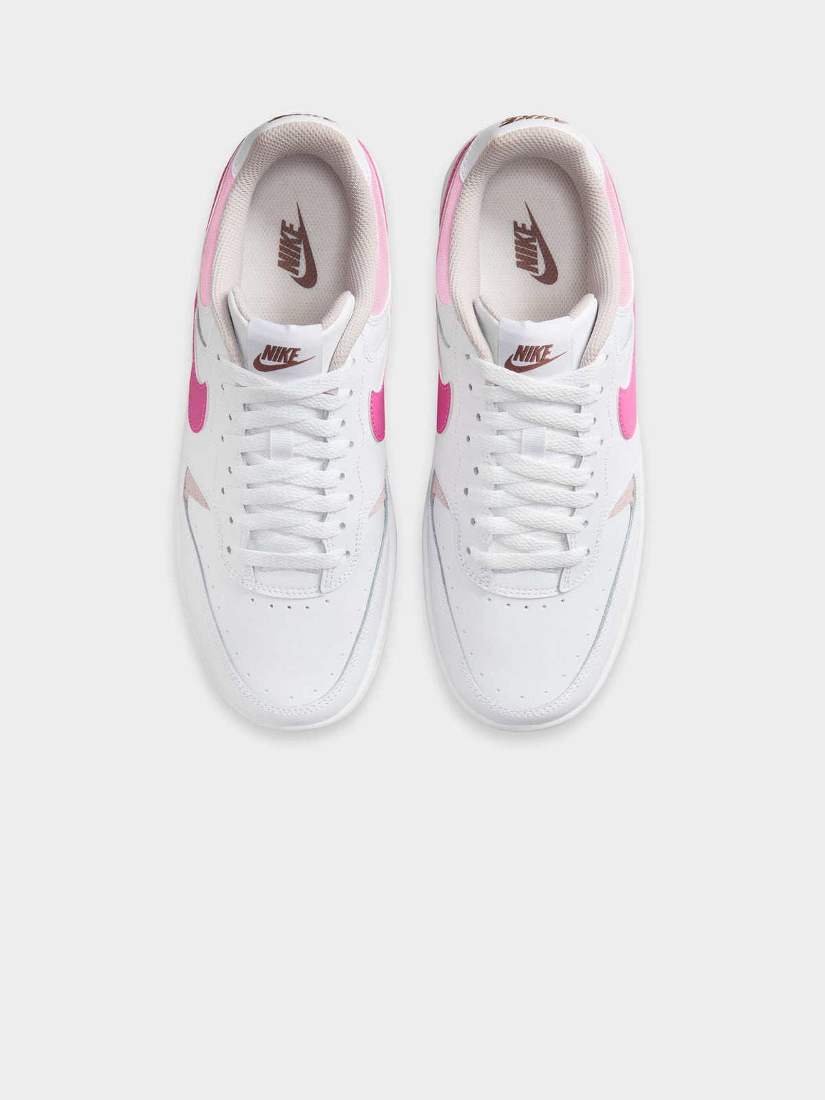 Nike Womens Gamma Force Sneaker | White/Playful Pink-Plat Violet