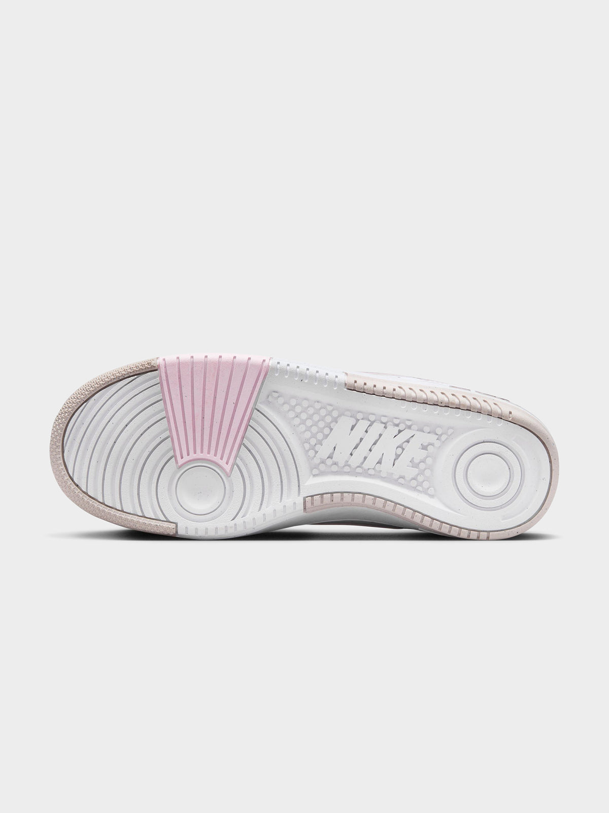 Nike Womens Gamma Force Sneaker | White/Playful Pink-Plat Violet