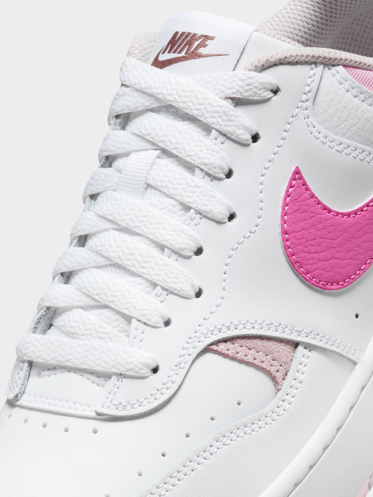 Nike Womens Gamma Force Sneaker | White/Playful Pink-Plat Violet