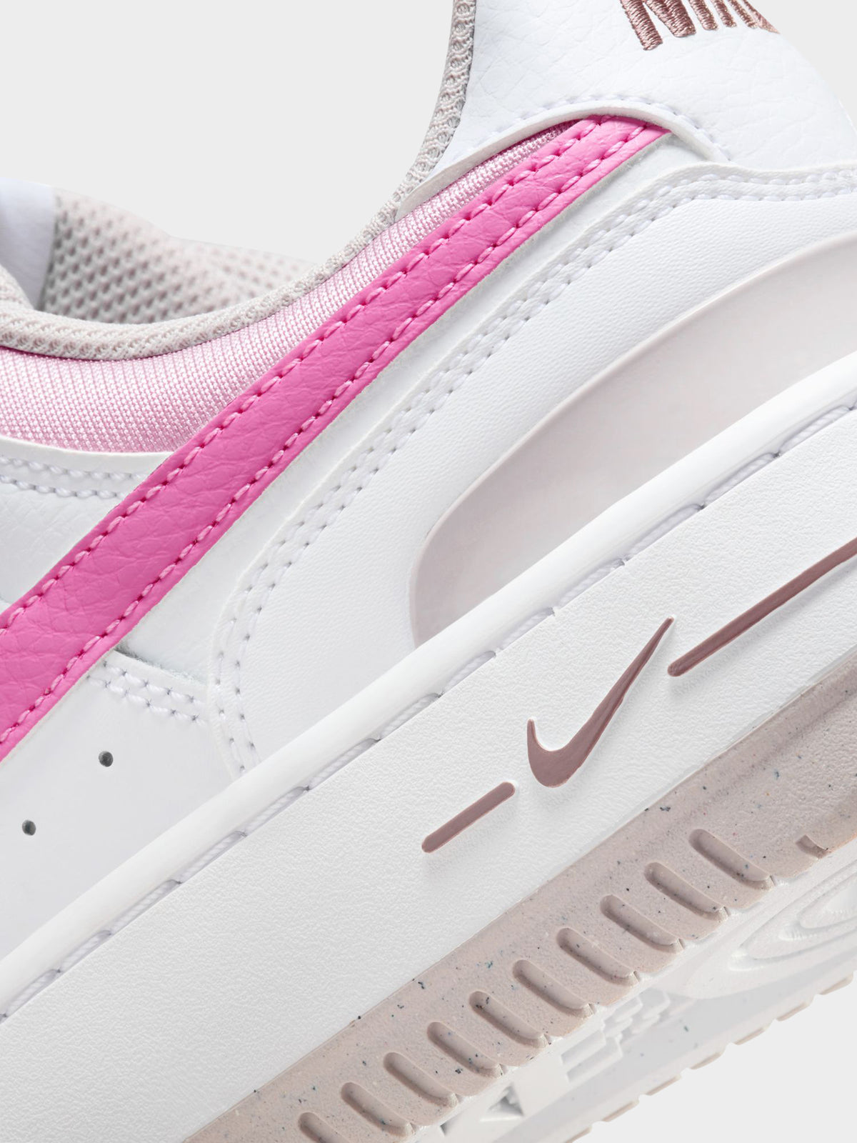 Nike Womens Gamma Force Sneaker | White/Playful Pink-Plat Violet