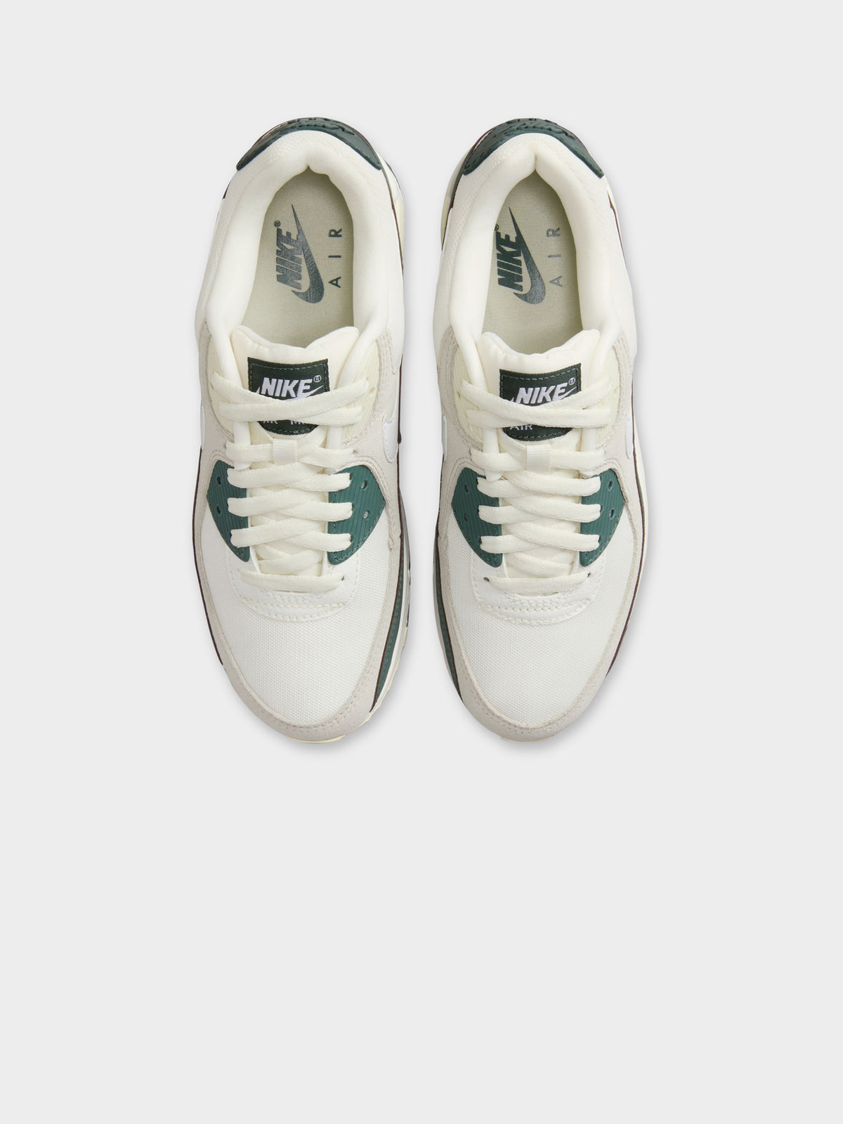 Nike Womens Air Max 90 Sneakers | Sail/White-Green-Coconut Milk
