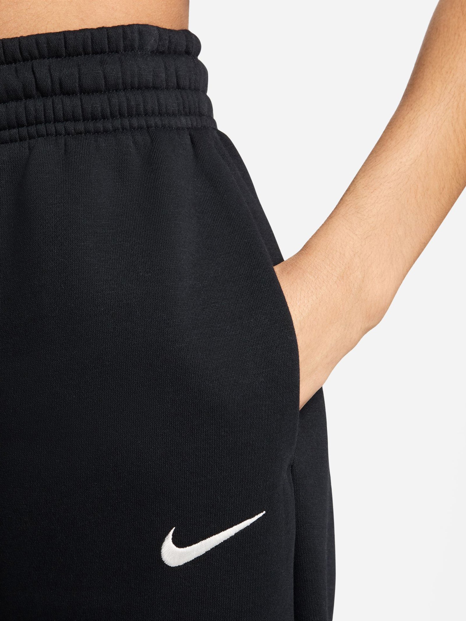 Nike High-Waisted Oversized Sweatpants Black/Sail