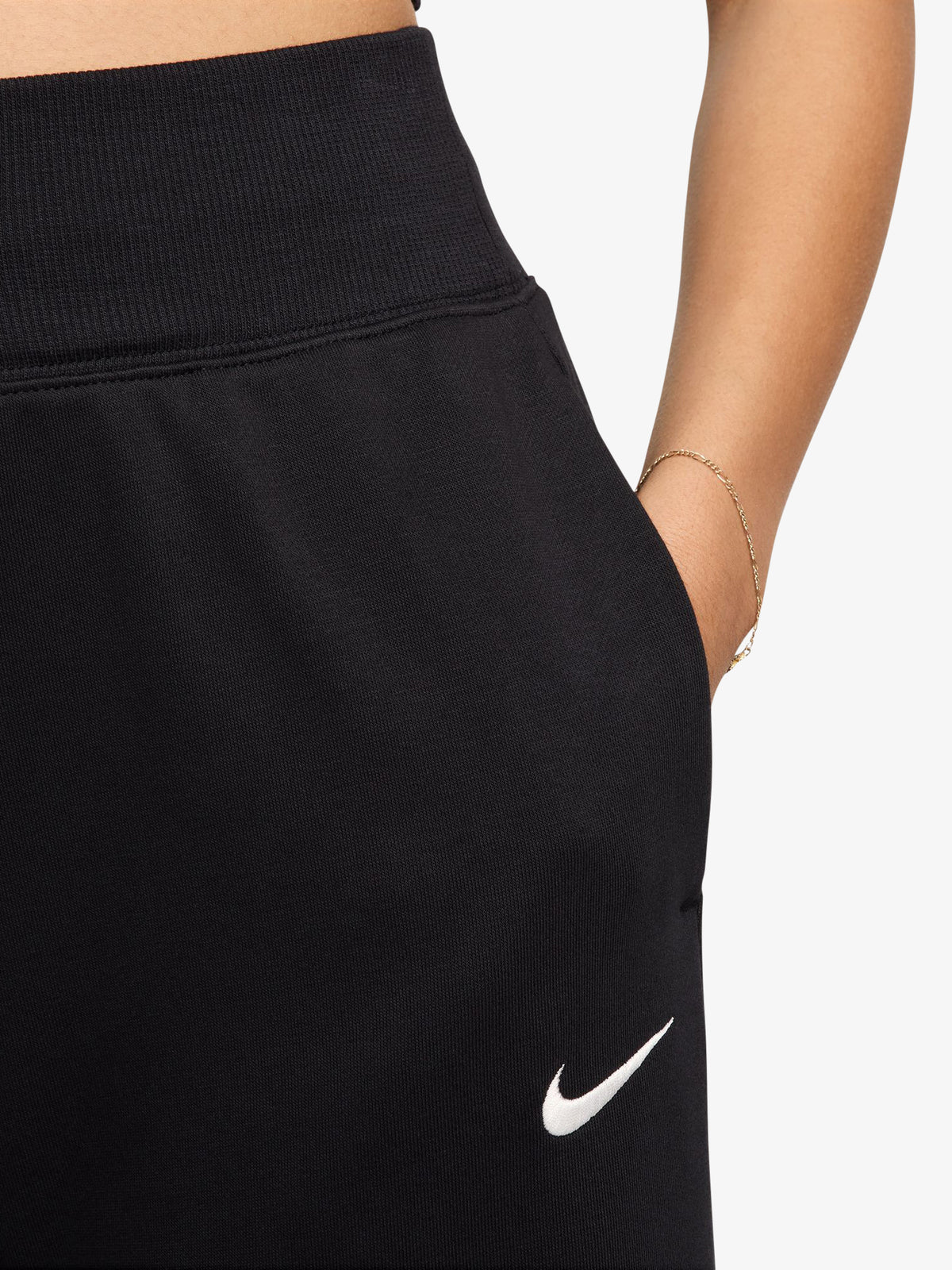 Nike NSW Phoenix Fleece High-Waisted Sweatpants | Black/Sail