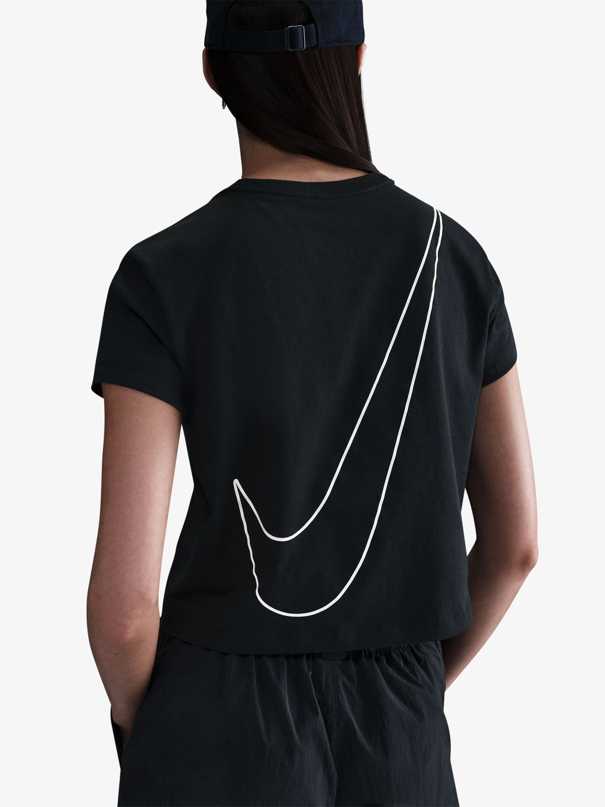 Nike Nike Sportswear Club Cropped T-Shirt | BLACK