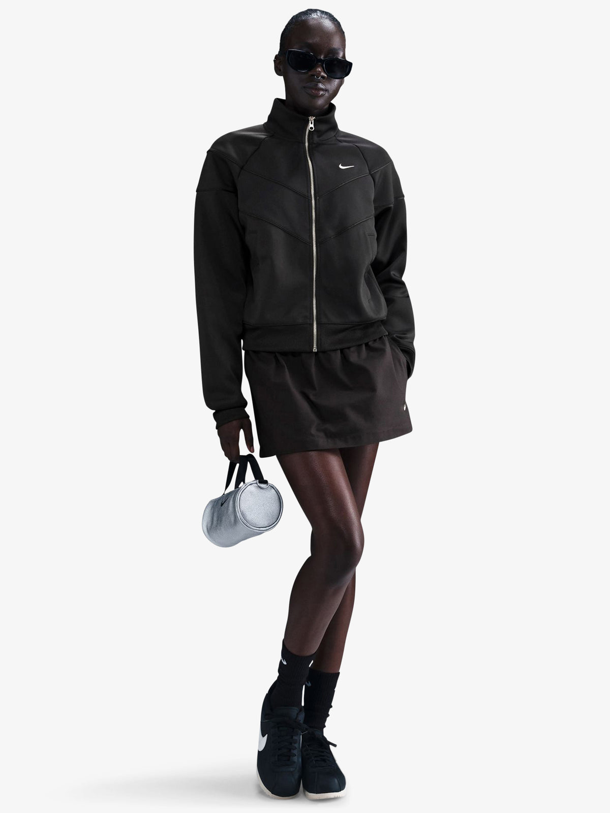 Nike Nike Sportswear Windrunner Women's Knit Jacket | BLACK/WHITE