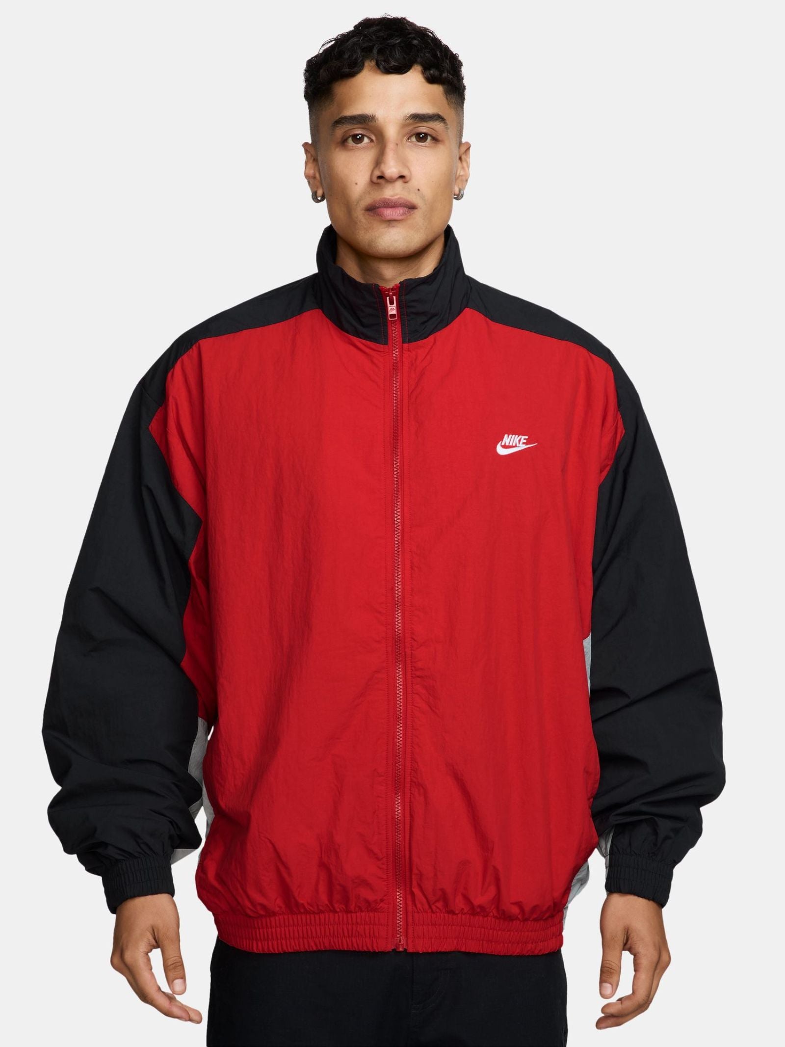 Nike Club Woven Track Jacket University Red Glue Store