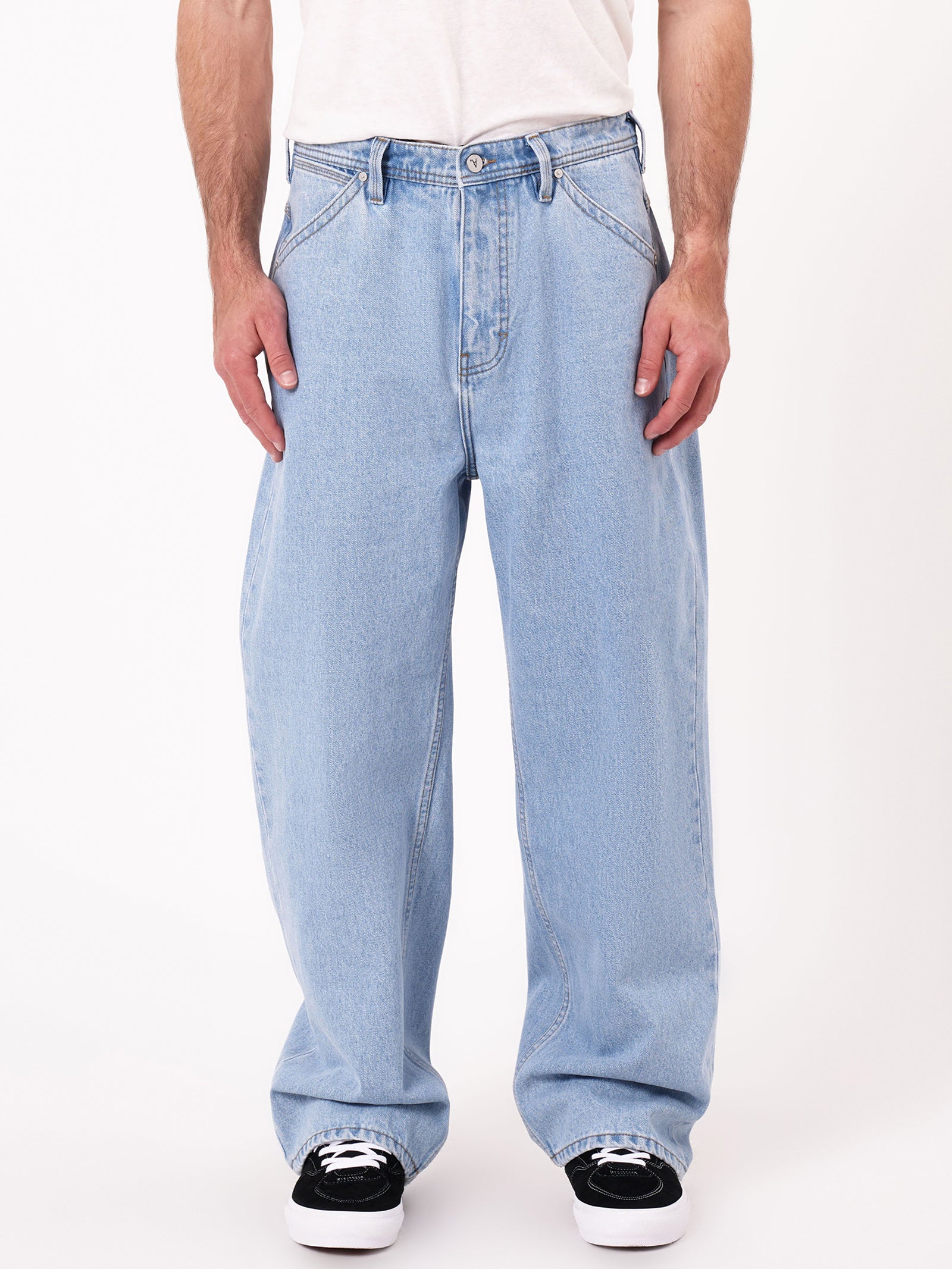 Abrand A6 Big Baggy John Jeans Bleach Blue Glue Store
