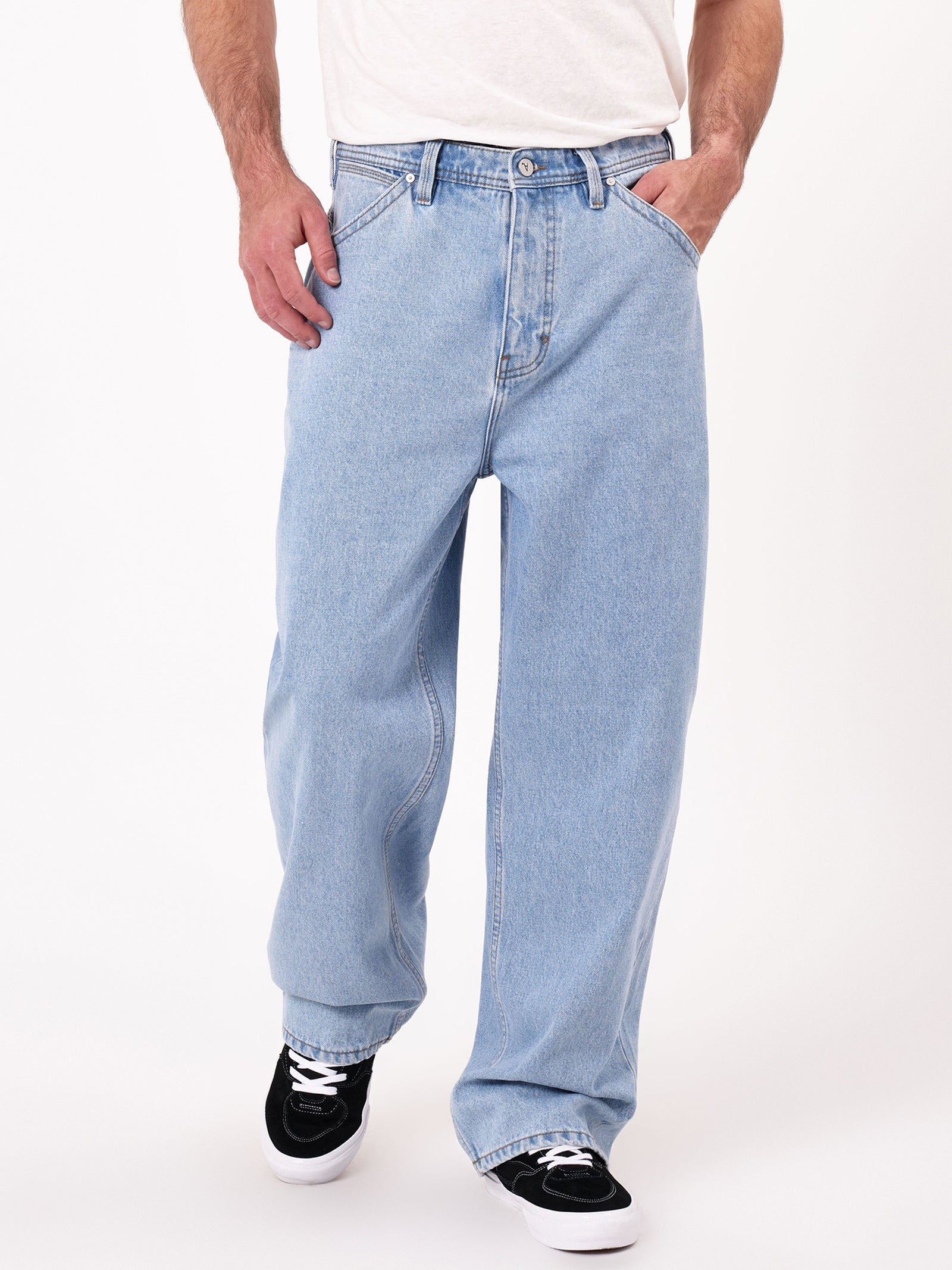 Abrand A6 Big Baggy John Jeans Bleach Blue Glue Store