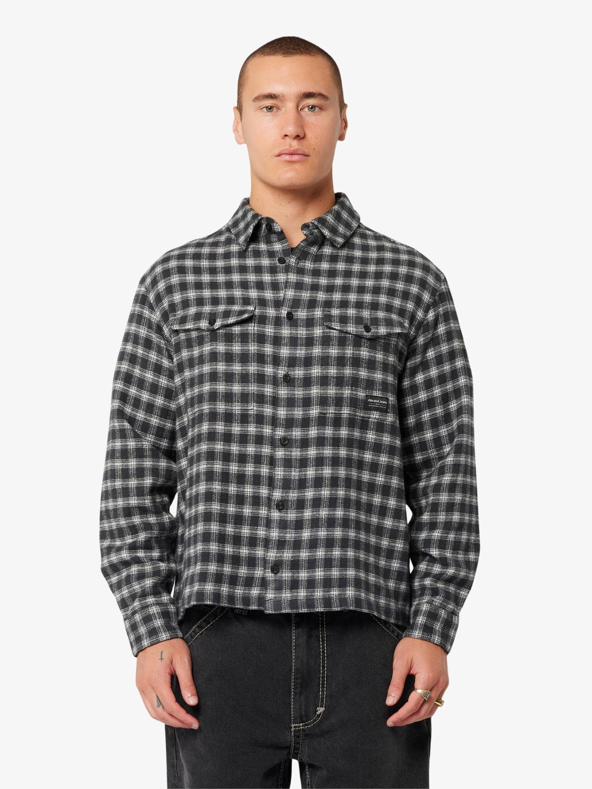 Abrand Hardware Flannie Shirt | Black Check