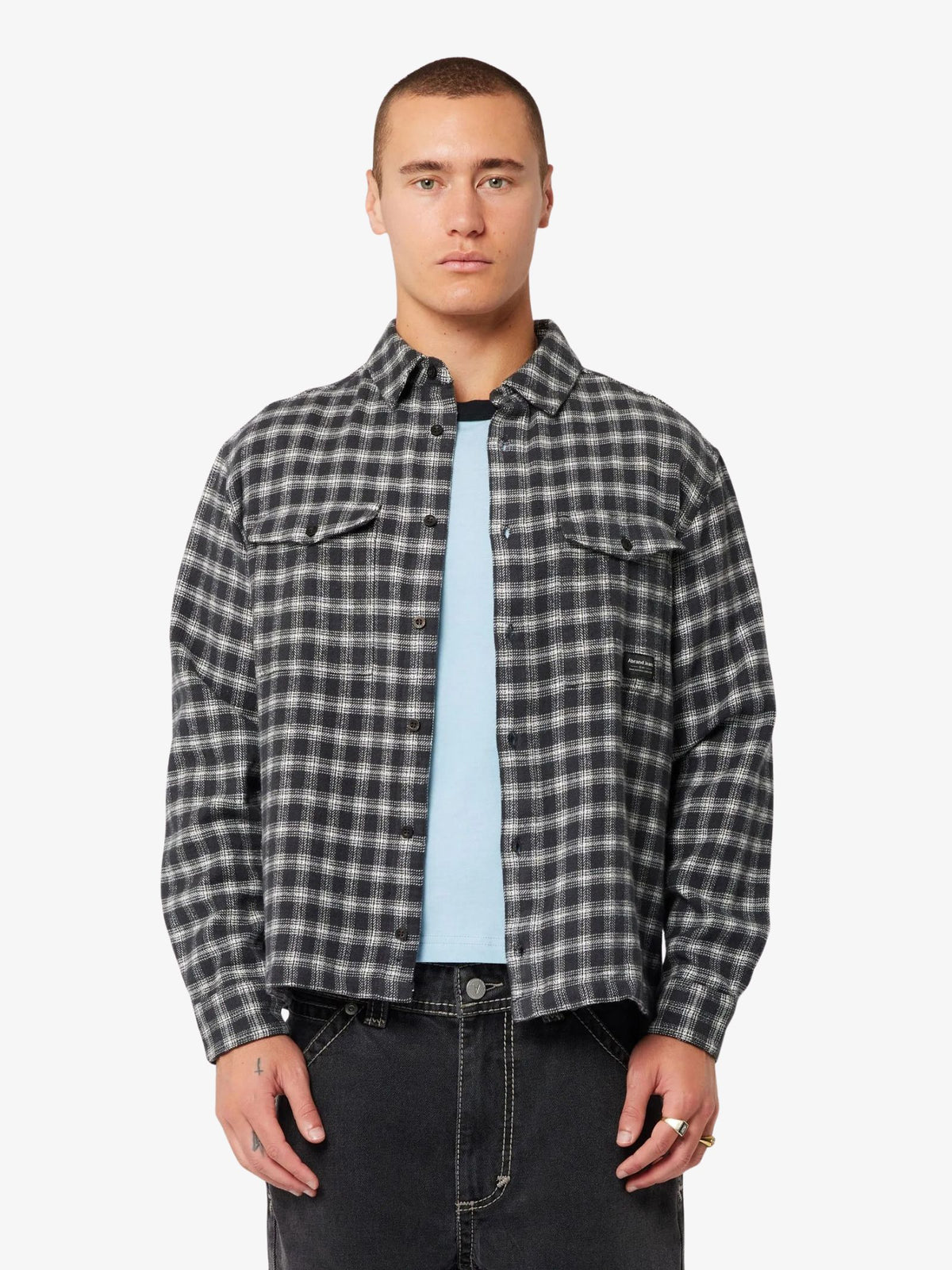 Abrand Hardware Flannie Shirt | Black Check