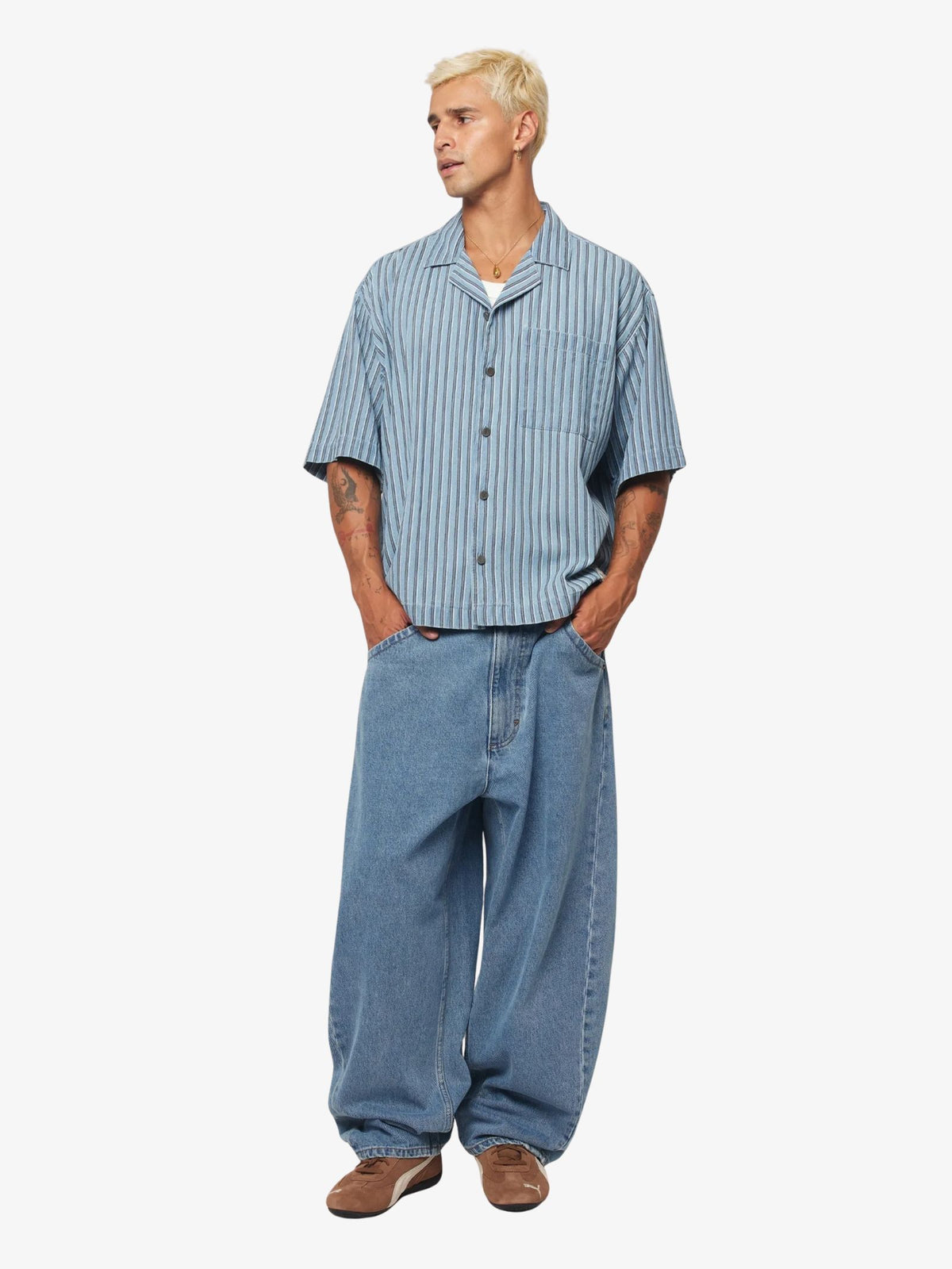 Abrand Bobby Shirt Stripe | Bark Stripe