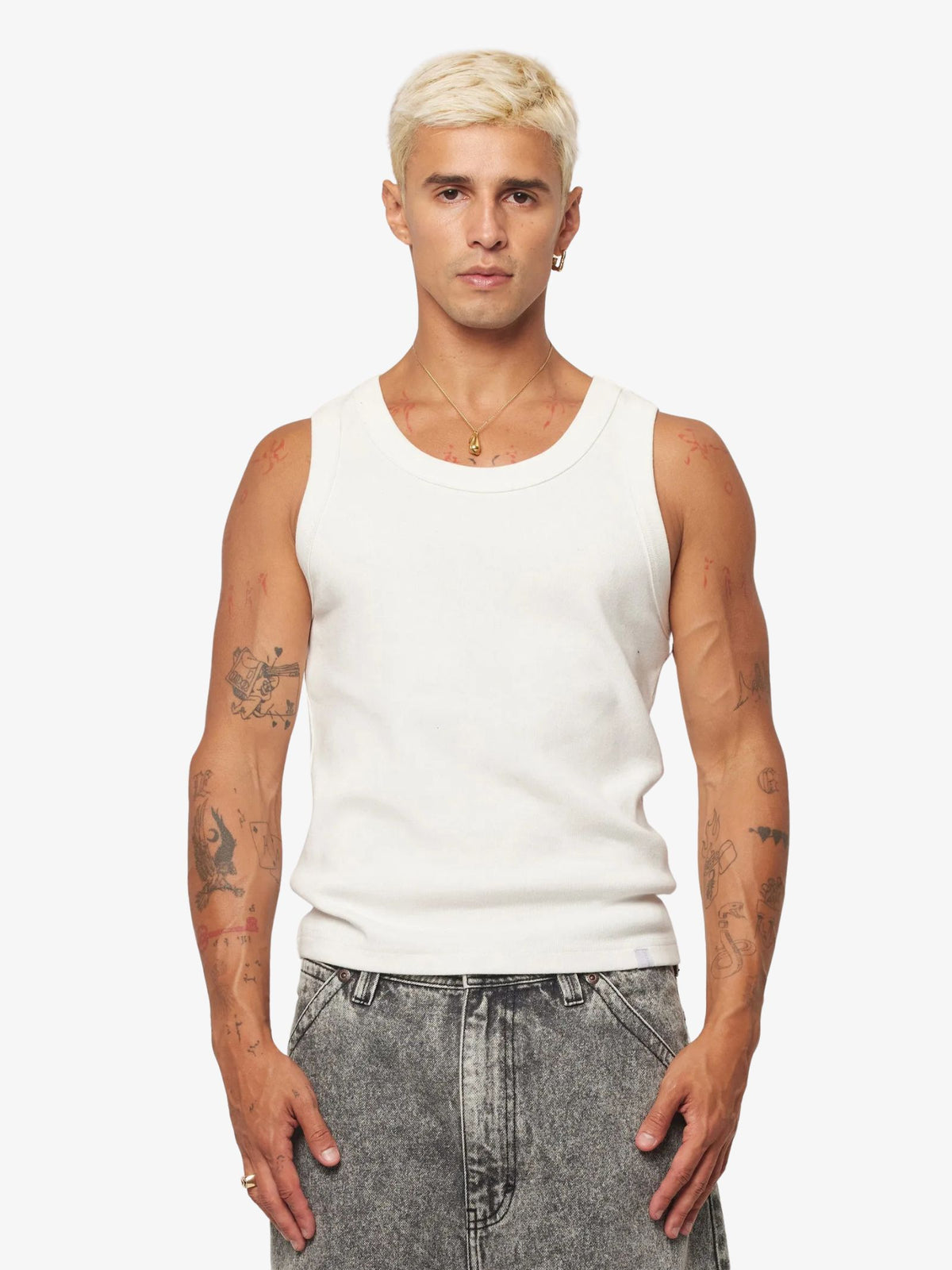 Abrand Troye Tank | White Sand