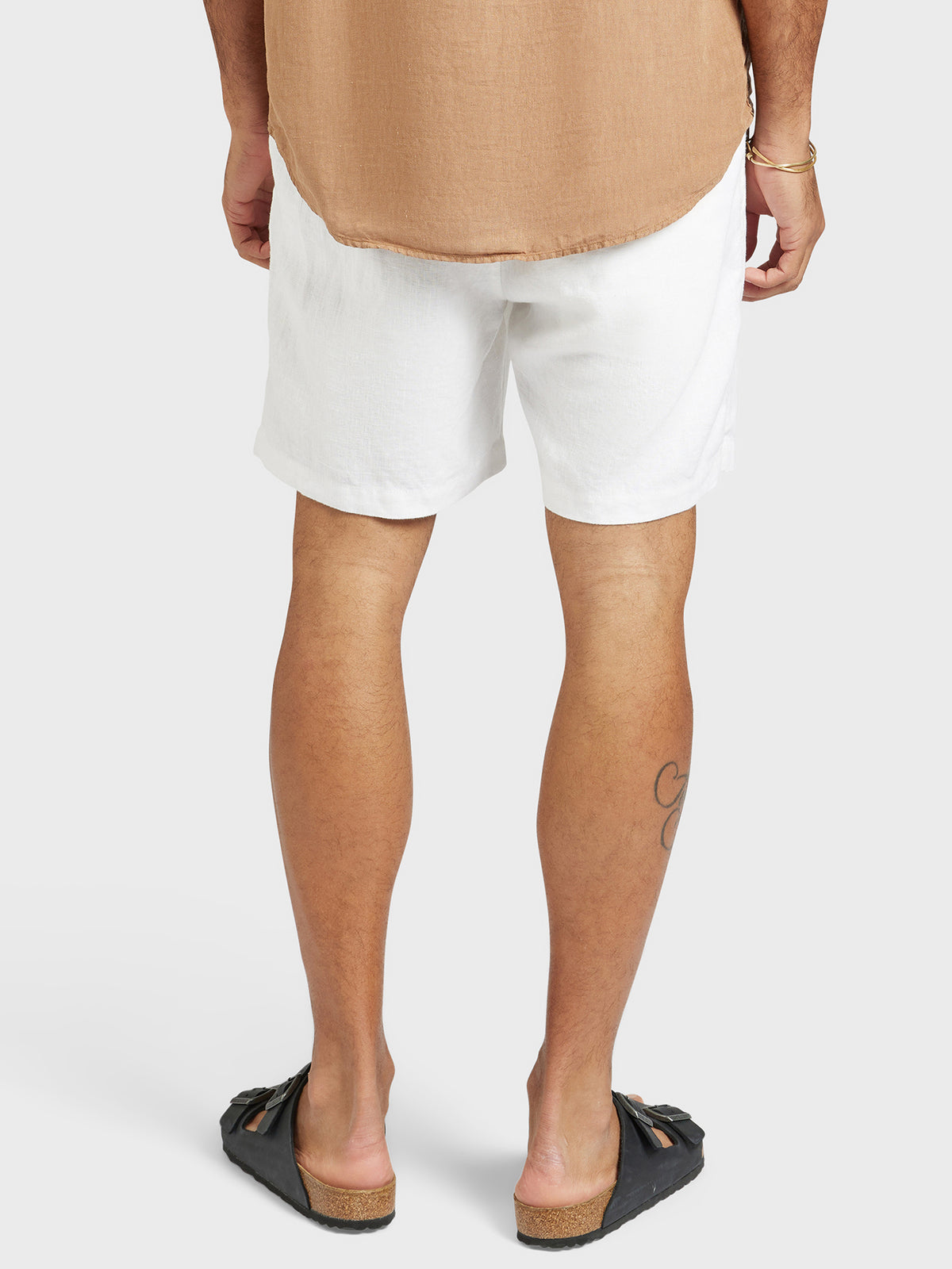 Riviera Linen Shorts in White