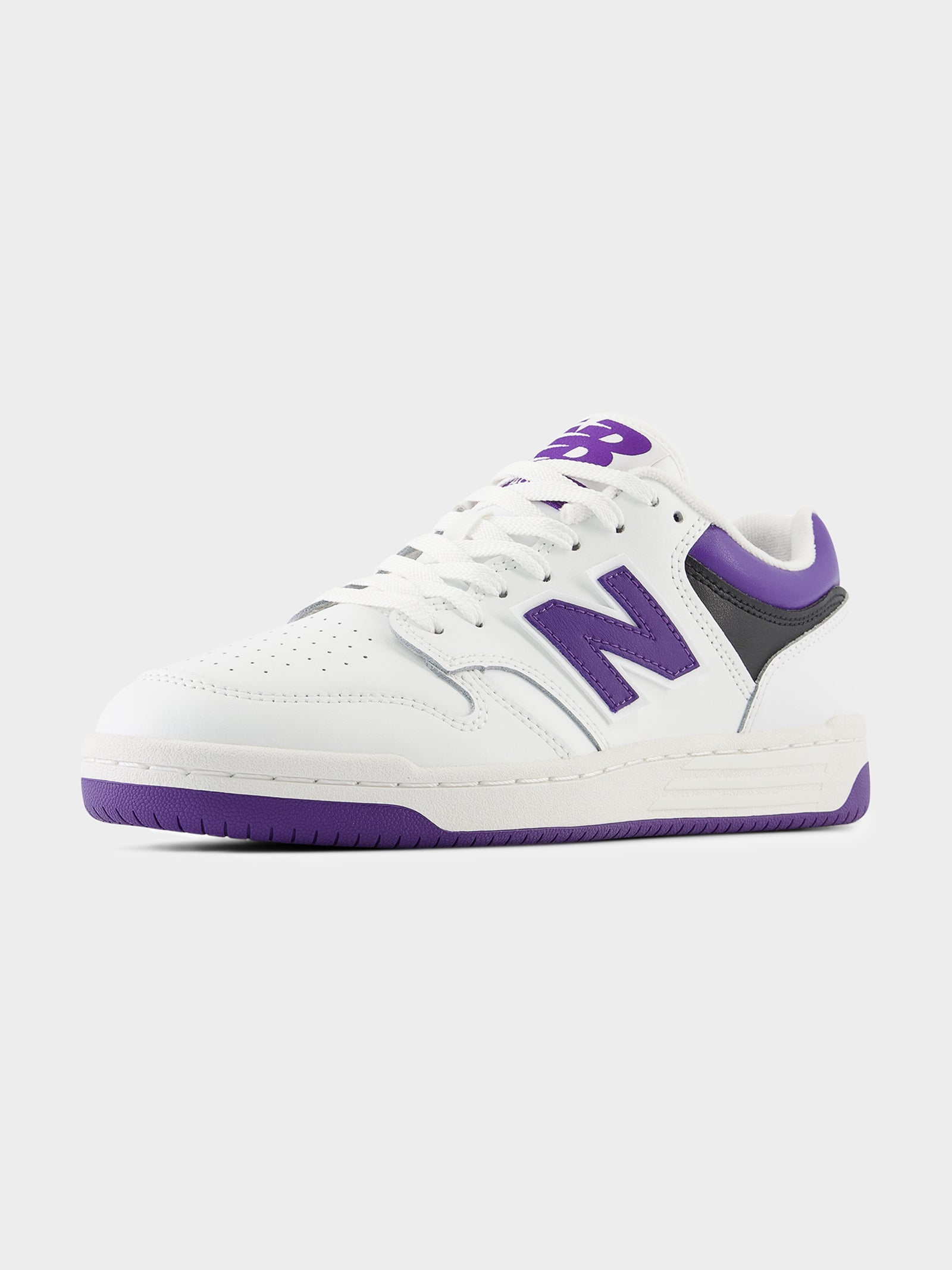 Unisex 480 Sneakers in White & Purple
