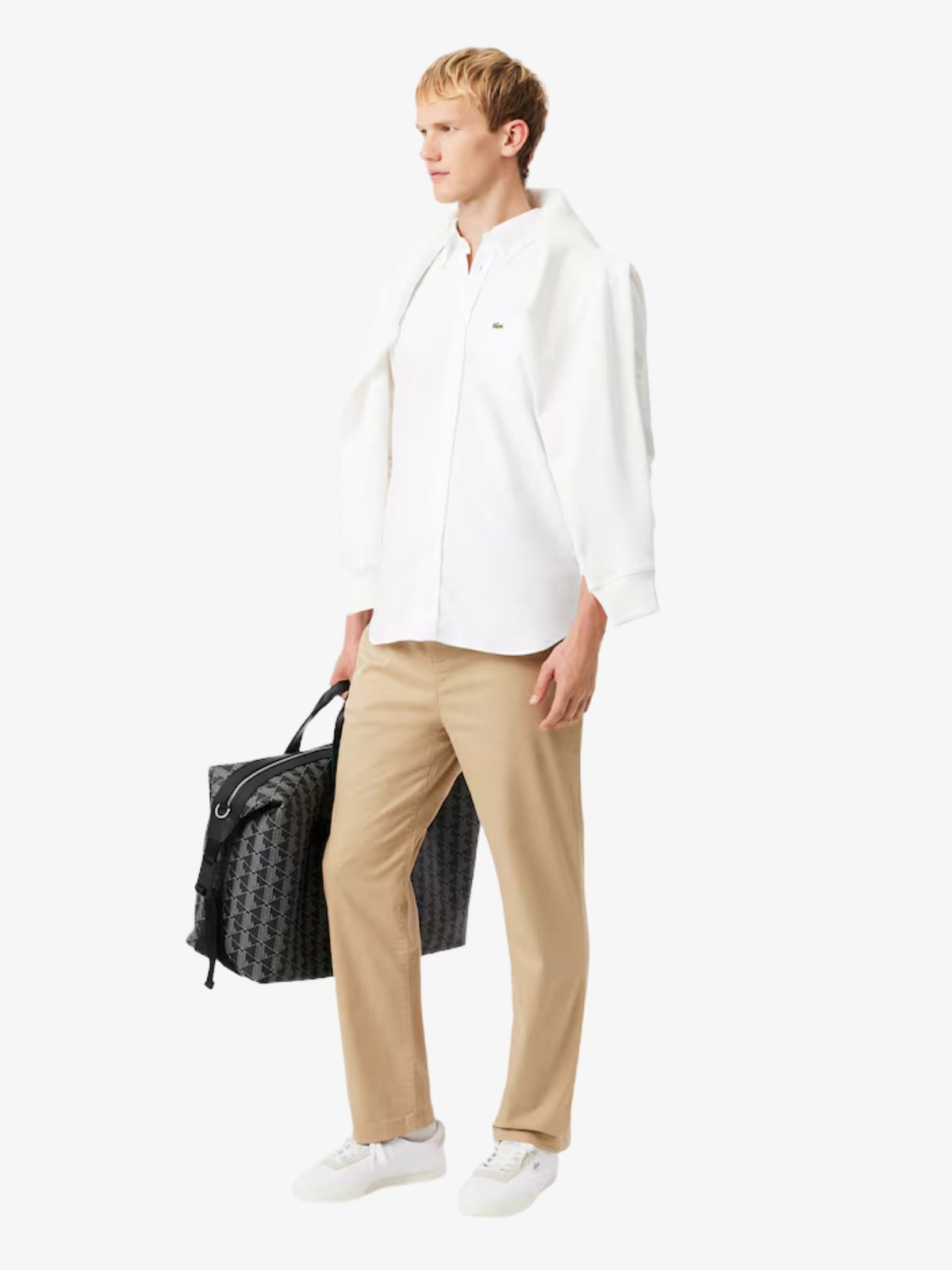 Lacoste Essentials Oxford Shirt | White