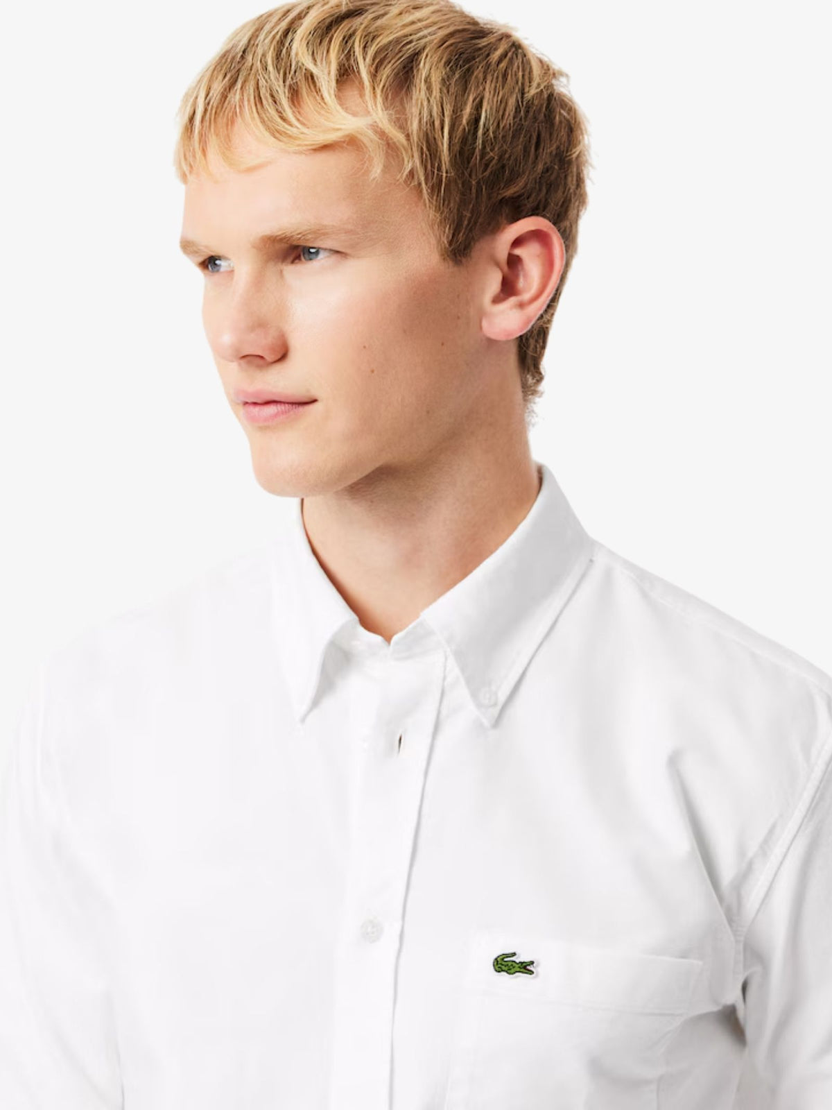Lacoste Essentials Oxford Shirt | White