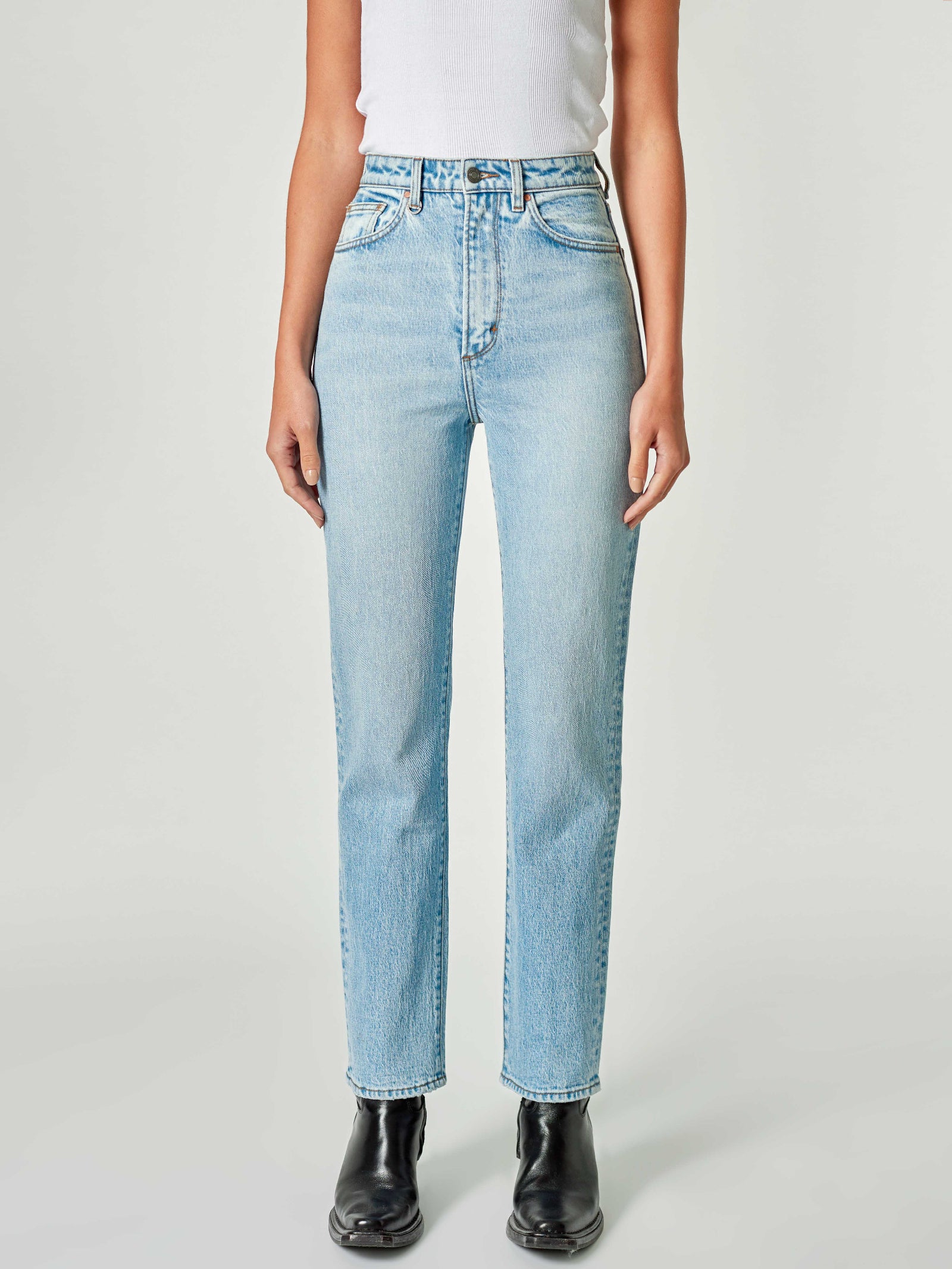 Nico Straight Jeans in Passenger Vintage Blue - Glue Store