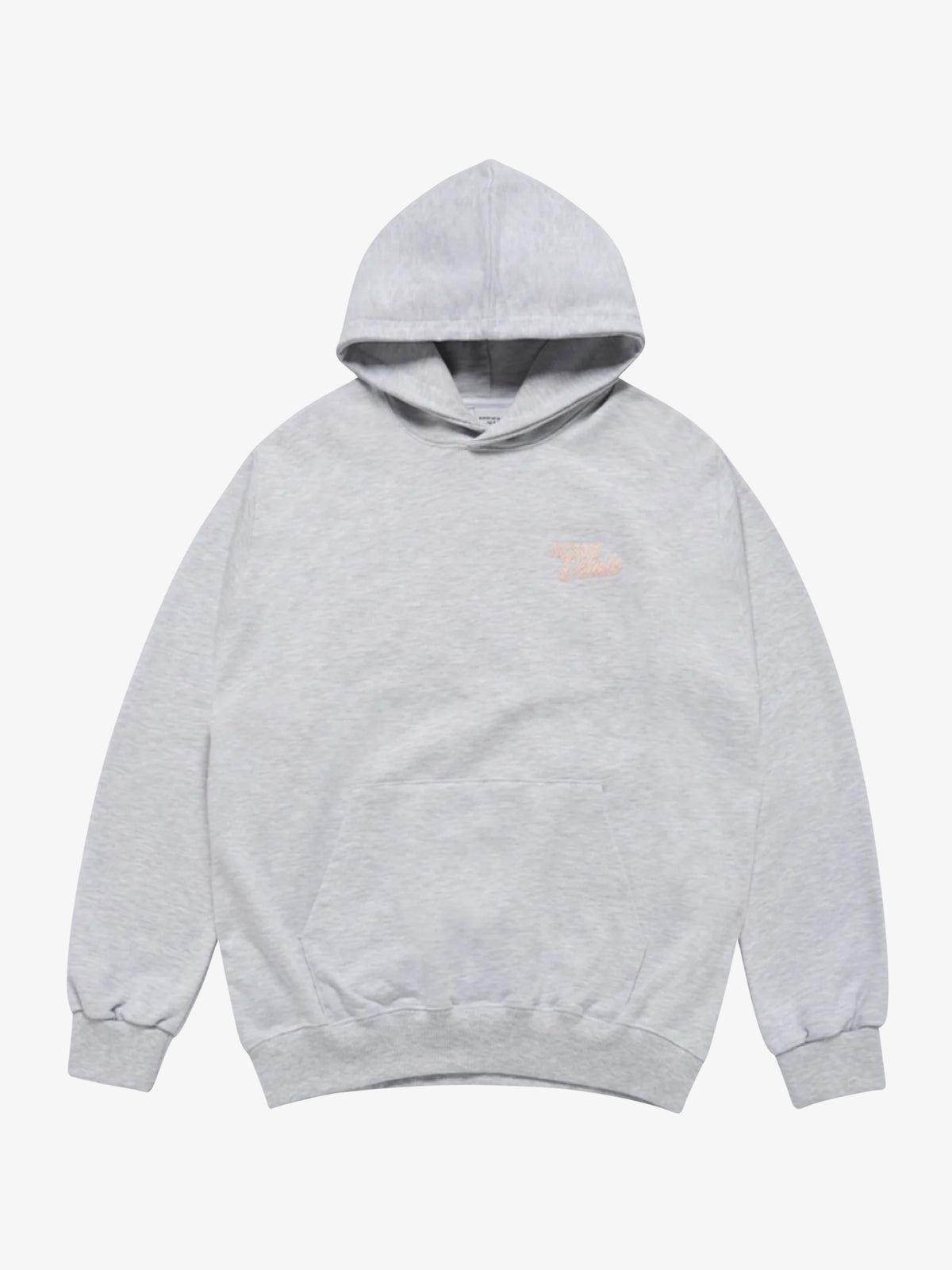 ADLV Round Script Boucle Logo Hoodie | GREY