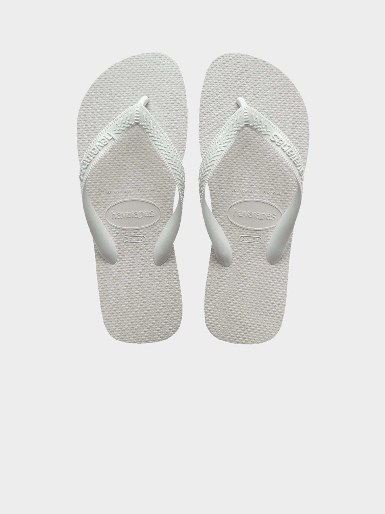 Unisex Top Thongs in White
