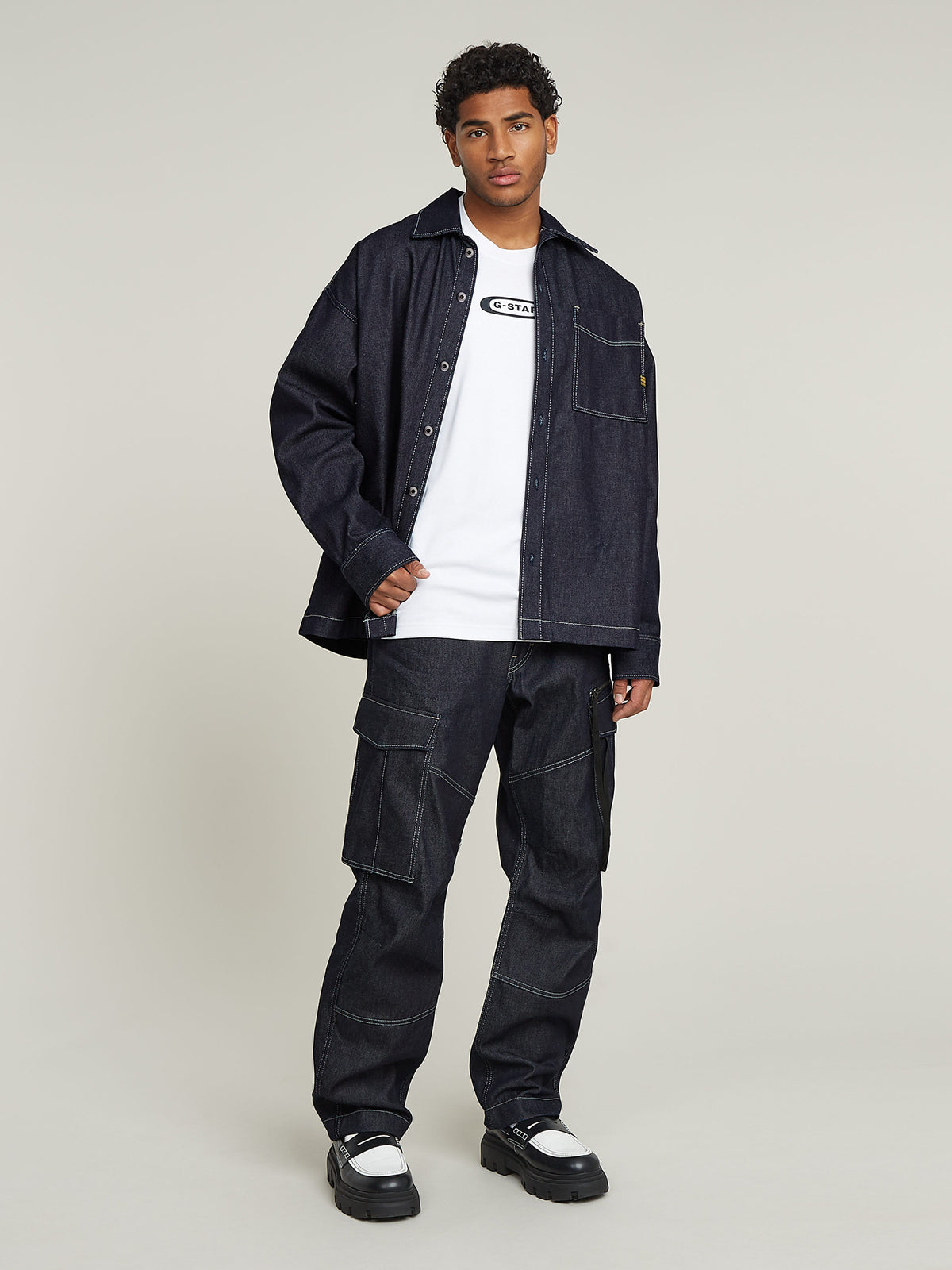 G-Star Boxy Fit Shirt LS | Raw Denim