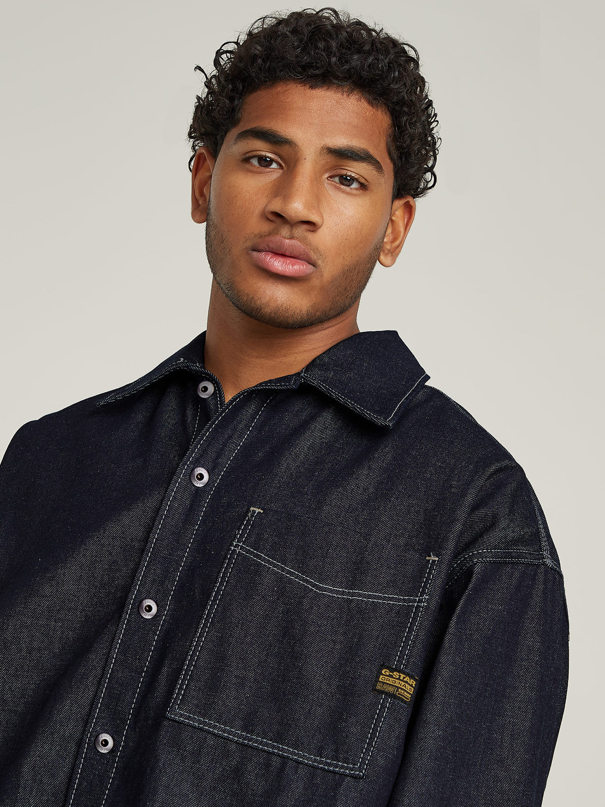 G-Star Boxy Fit Shirt LS | Raw Denim