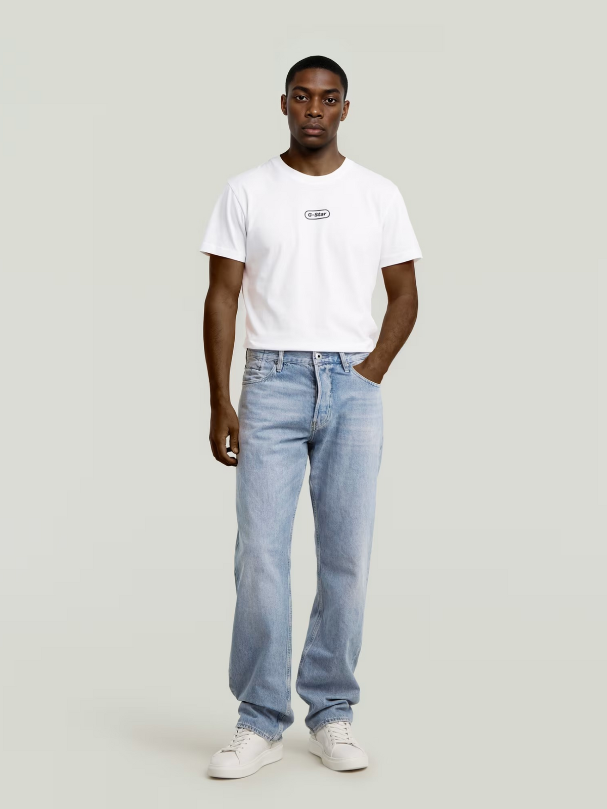 G-Star Dakota Regular Straight Jeans | Vintage Platinum Blue
