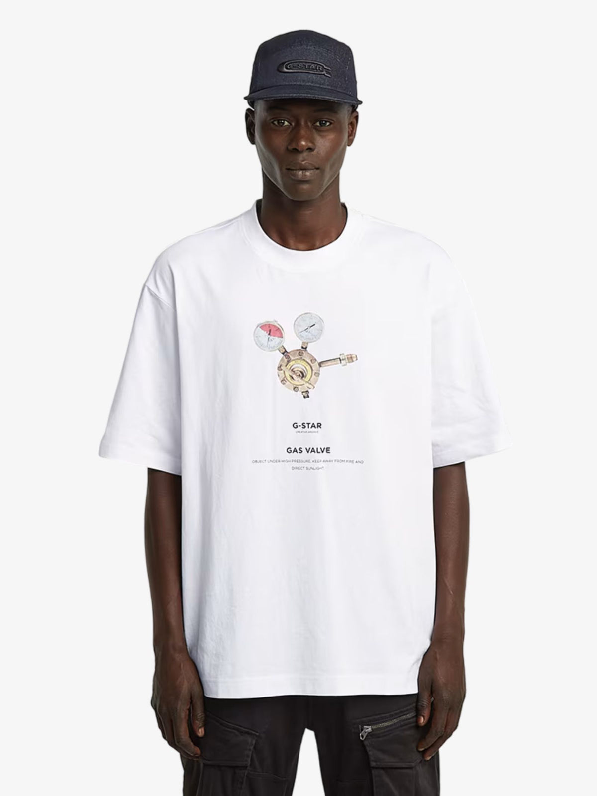 G-Star Archive Print Boxy T-Shirt | White