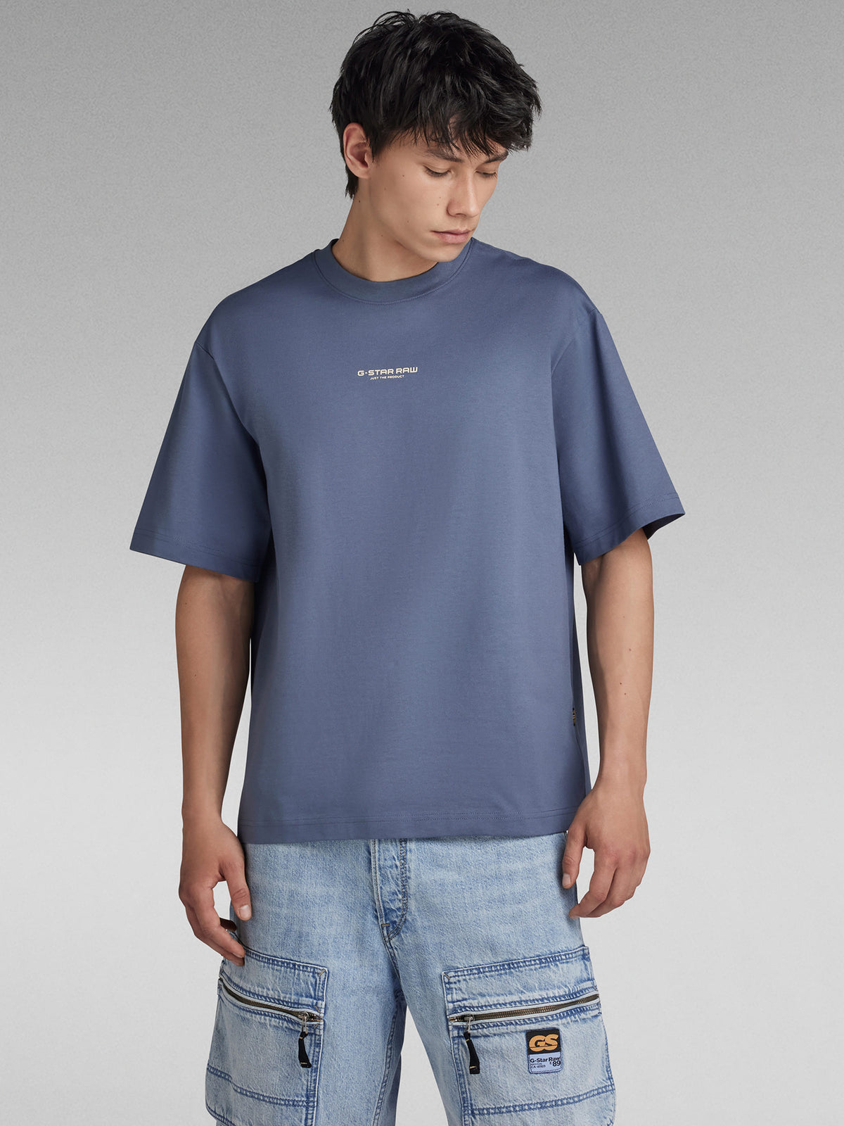 G-Star Center Chest Boxy R T-Shirt | Vintage Indigo