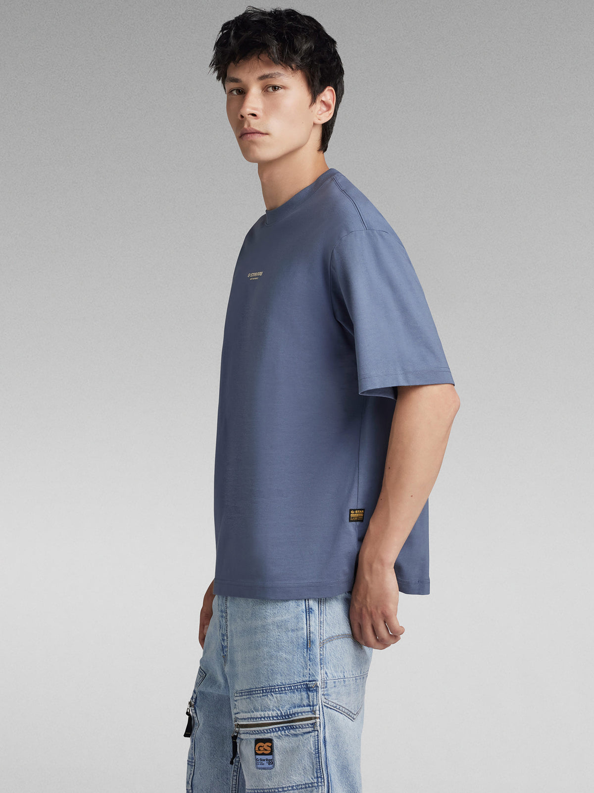 G-Star Center Chest Boxy R T-Shirt | Vintage Indigo