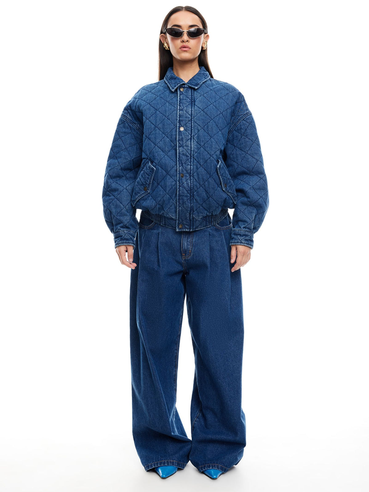 Lioness Kenny Denim Bomber | Dark Denim