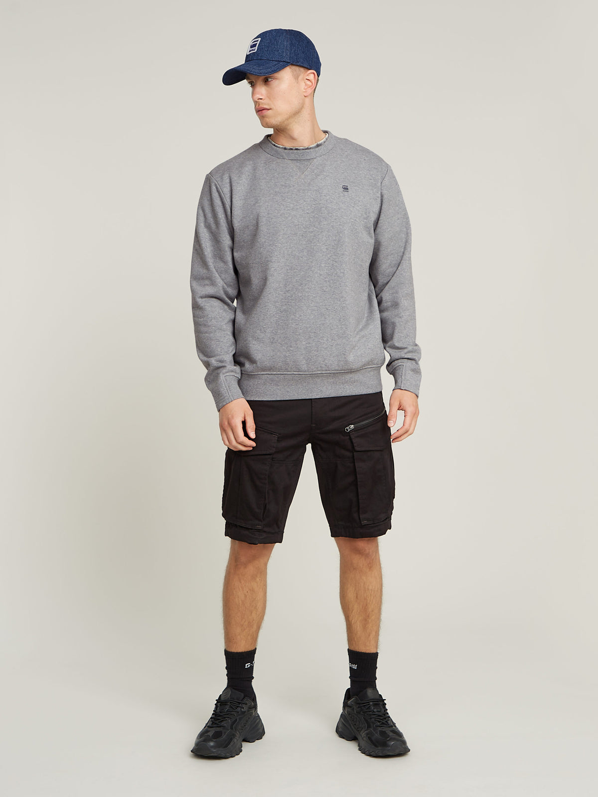 G-Star Nifous R Sweat | Medium Grey Heather