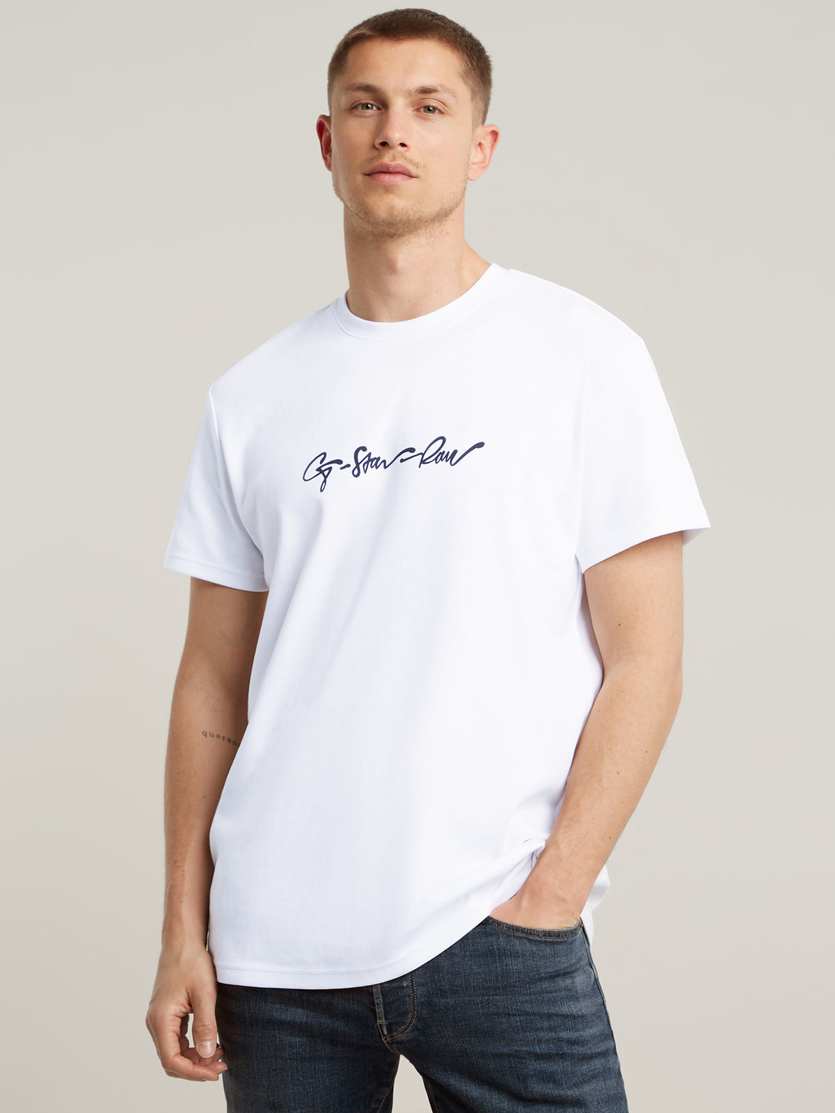 G-Star G Script T-Shirt | White