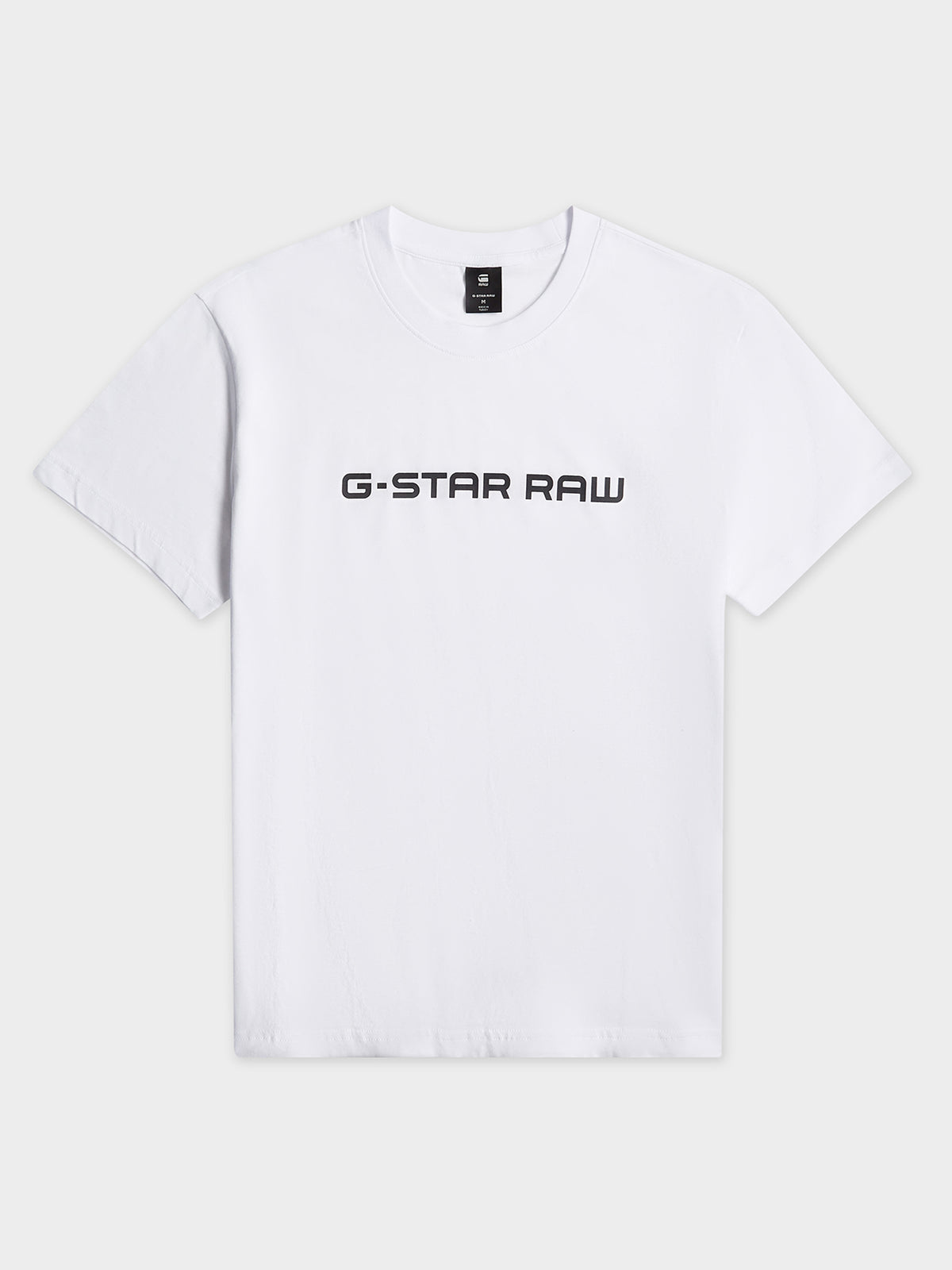 G-Star Corporate Script Logo Tee | White