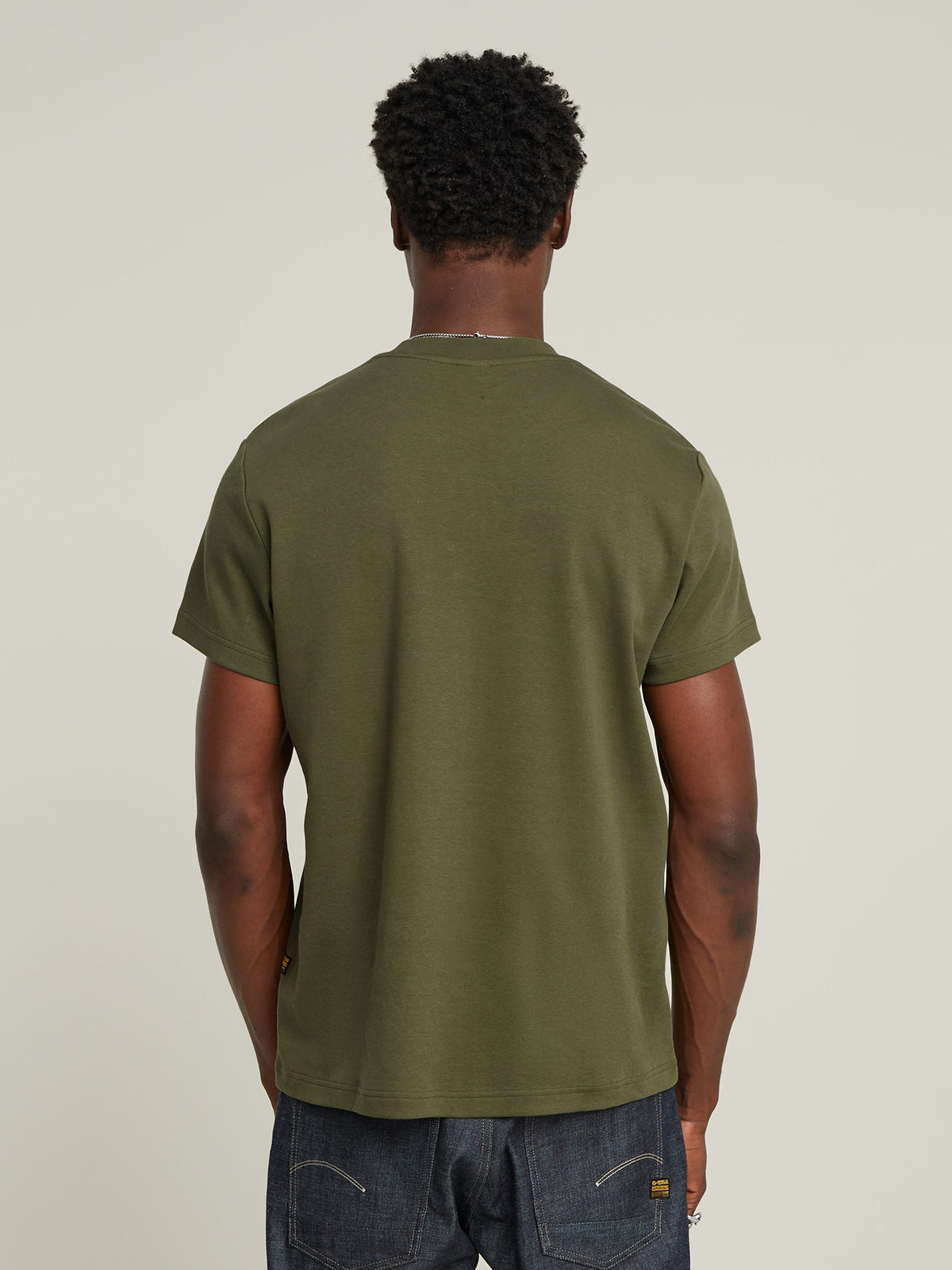 G-Star Old Skool Logo R Tee | Shadow Olive