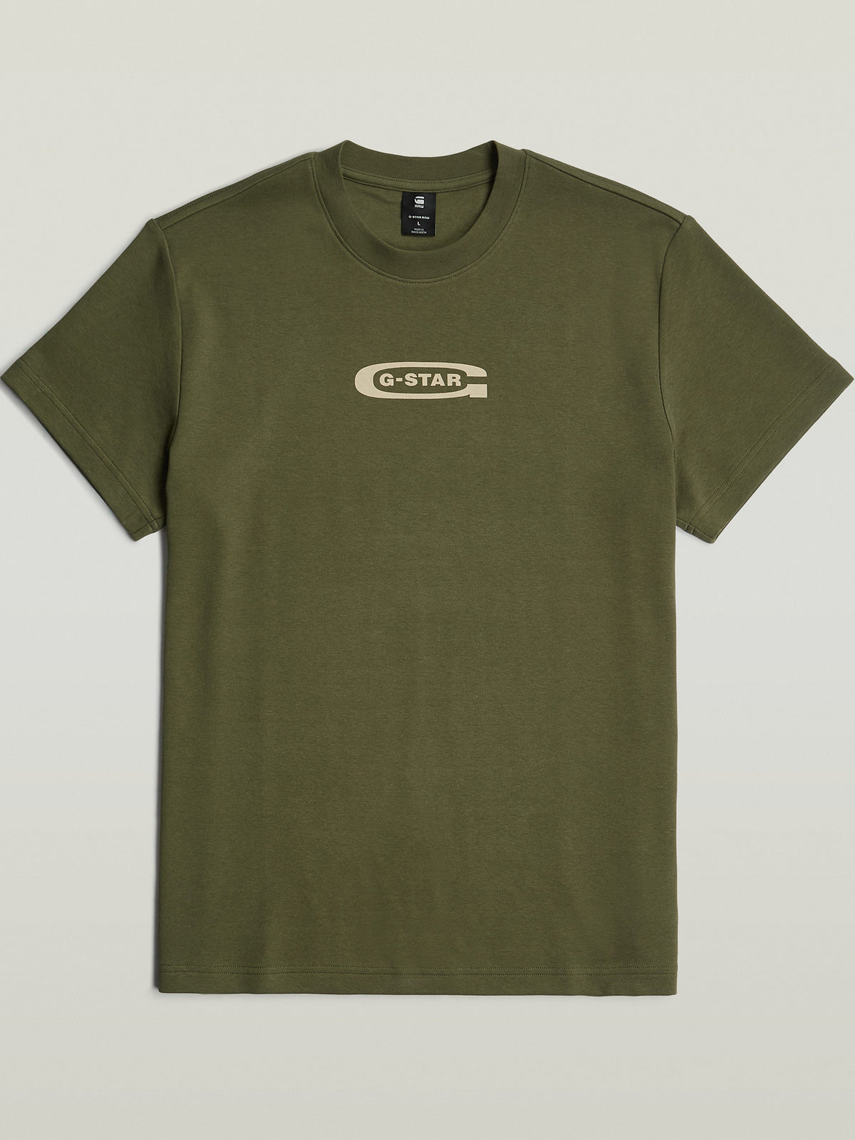 G-Star Old Skool Logo R Tee | Shadow Olive