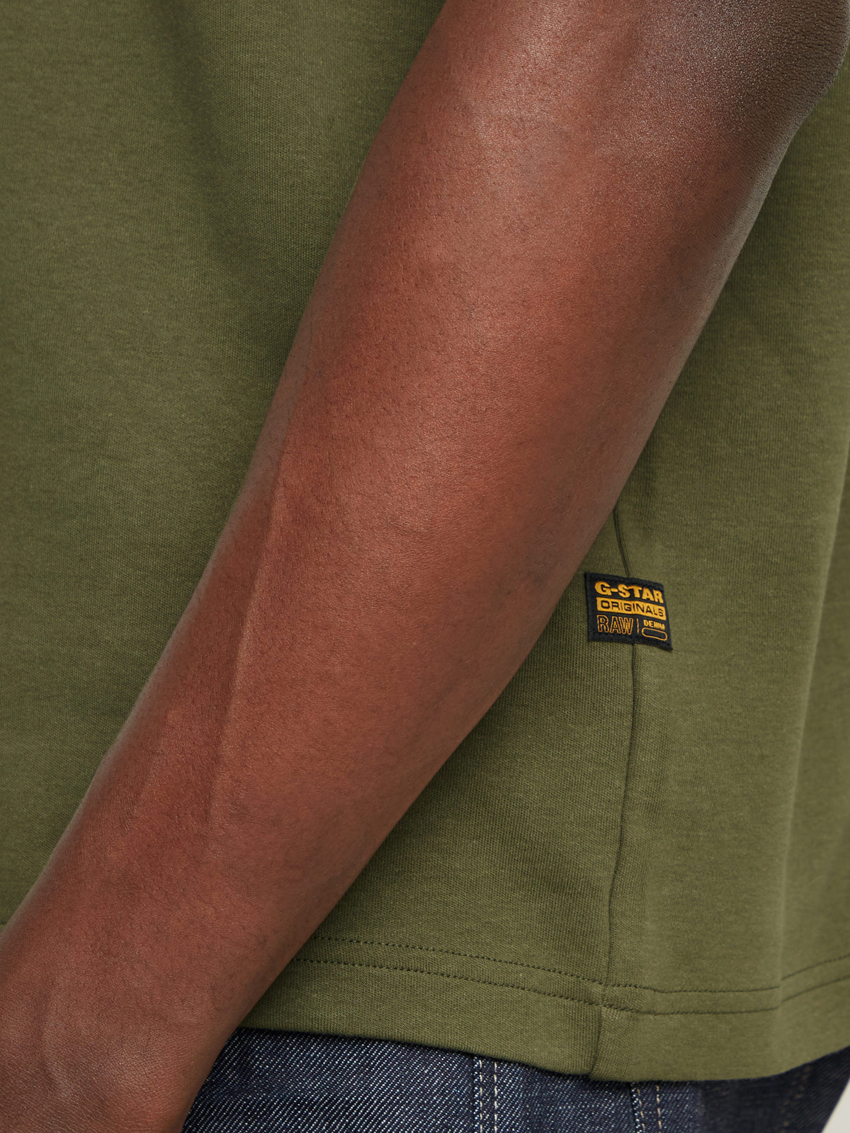 G-Star Old Skool Logo R Tee | Shadow Olive