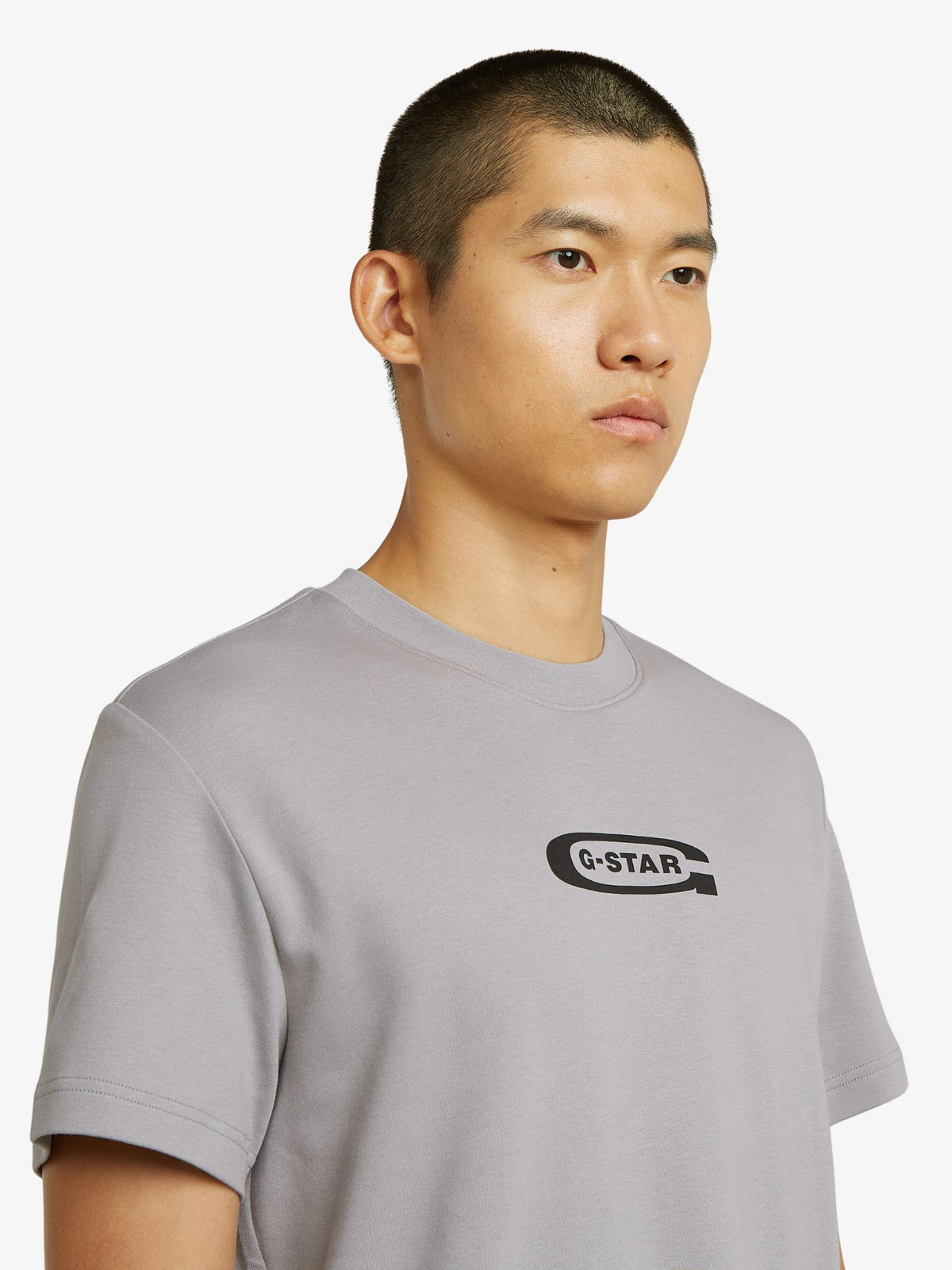 G-Star Old Skool Logo T-Shirt | Grey Alloy