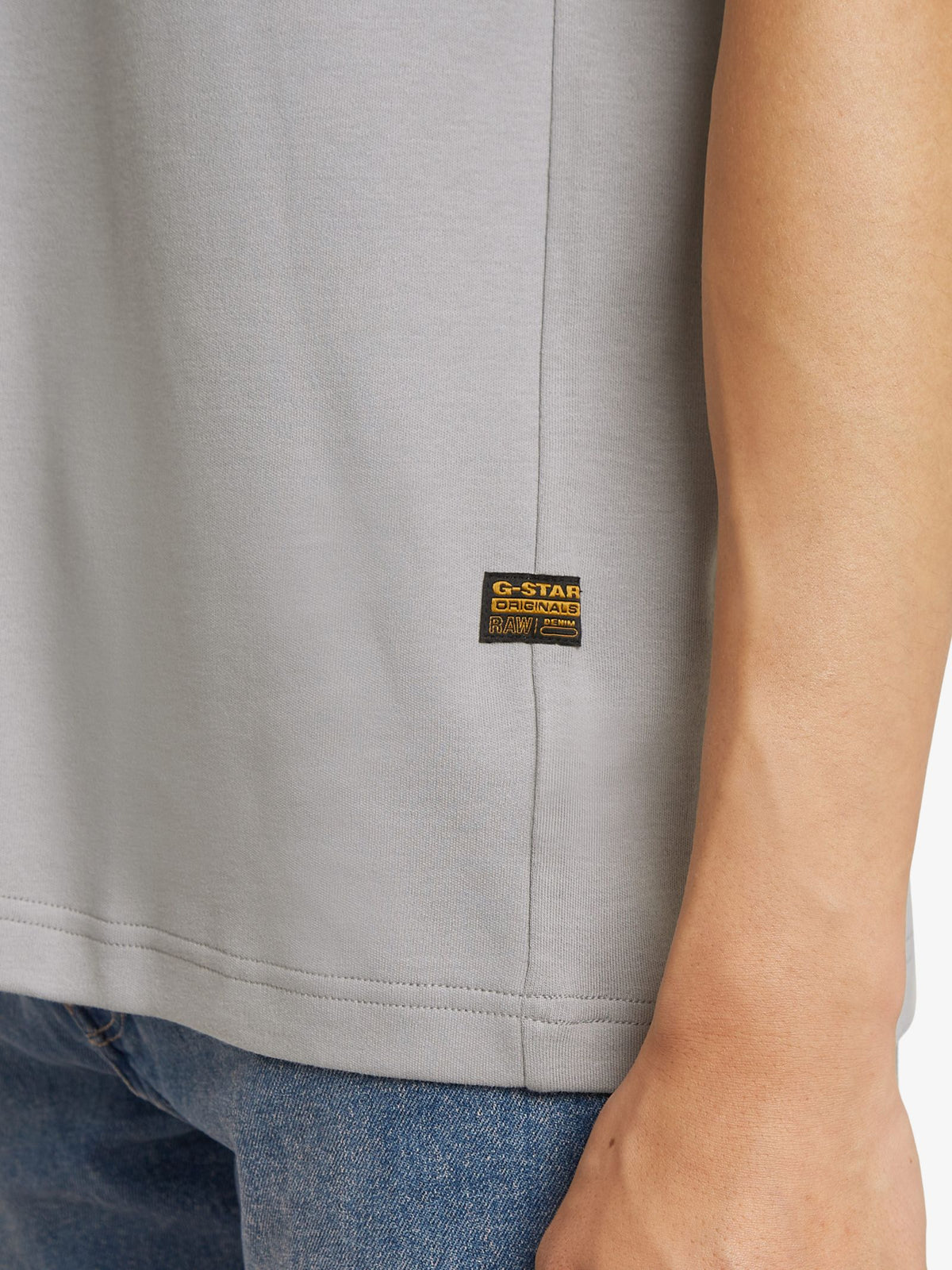 G-Star Old Skool Logo T-Shirt | Grey Alloy