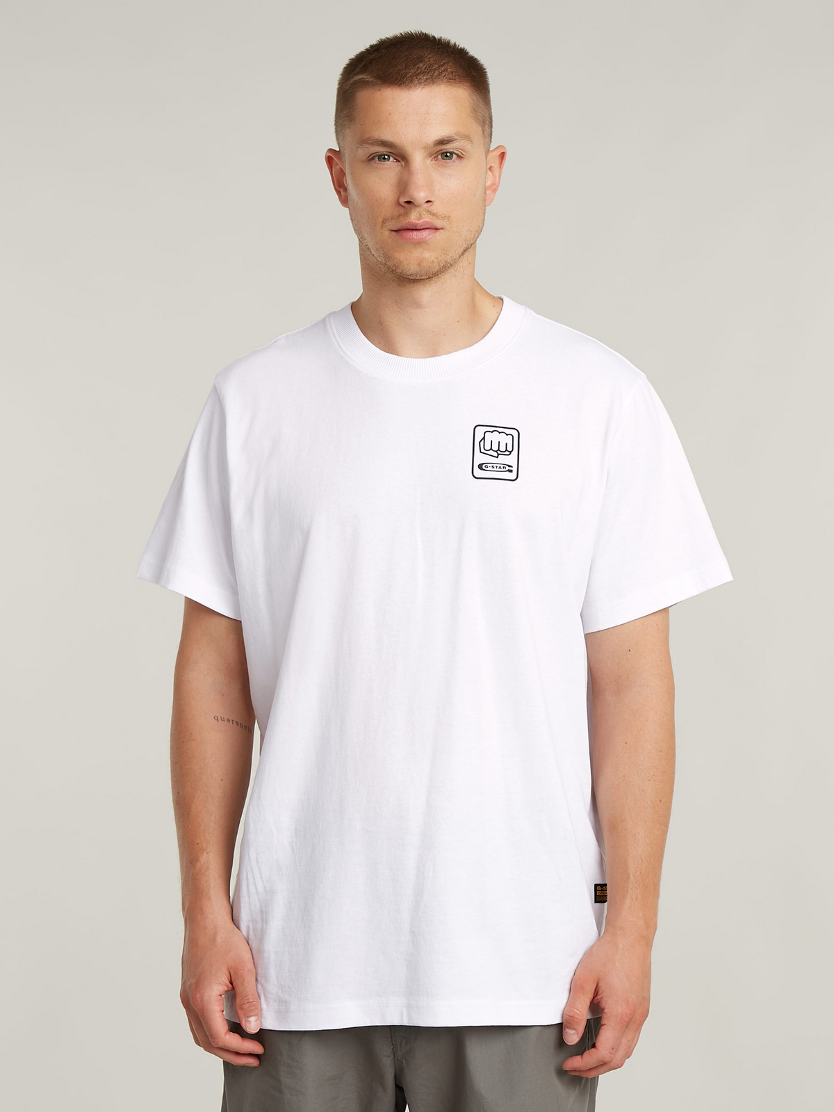 G-Star Back Graphic Loose T-Shirt | White