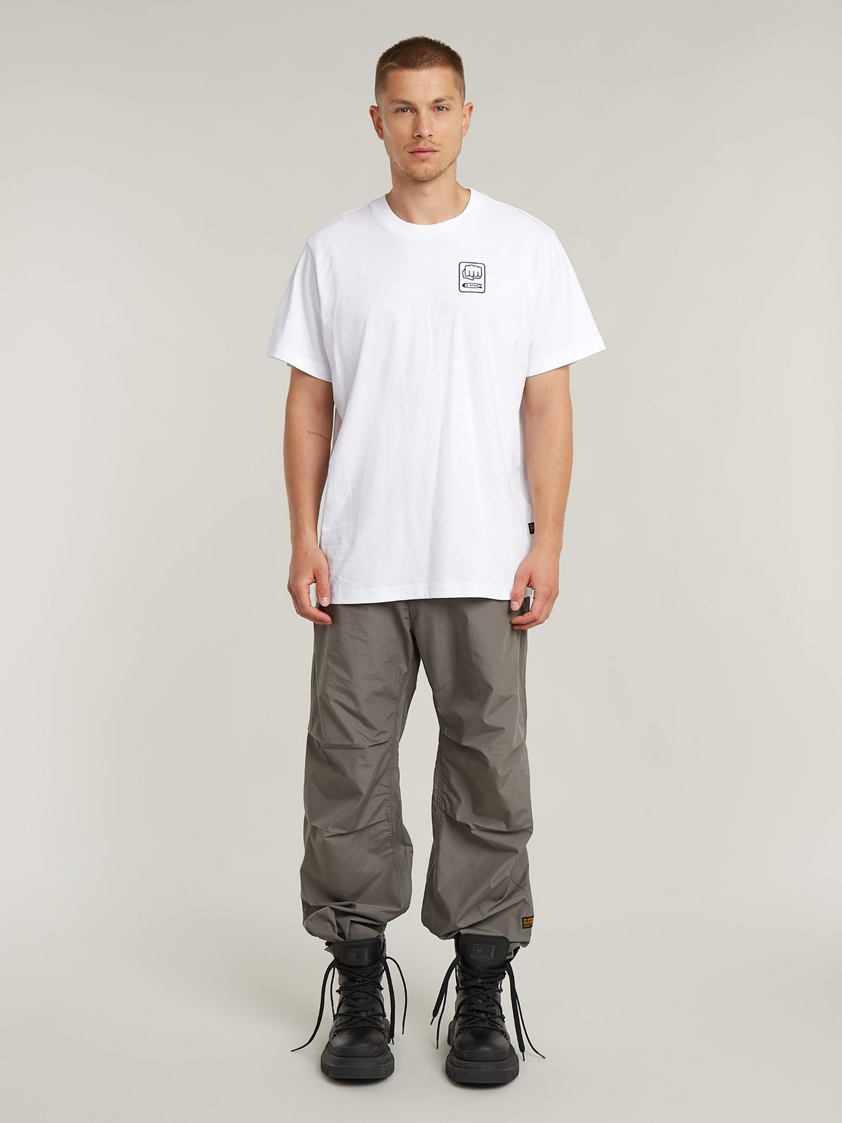 G-Star Back Graphic Loose T-Shirt | White