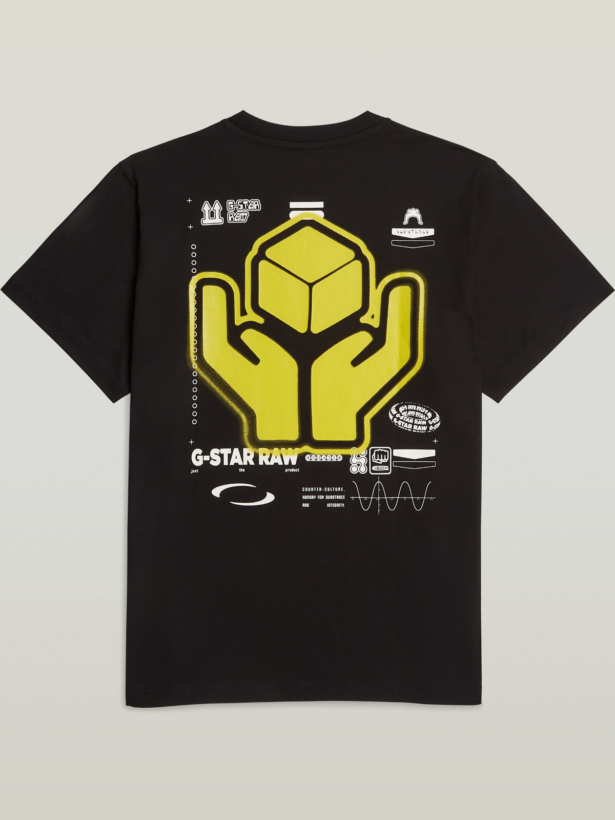 G-Star Back Graphic Loose T-Shirt | Black