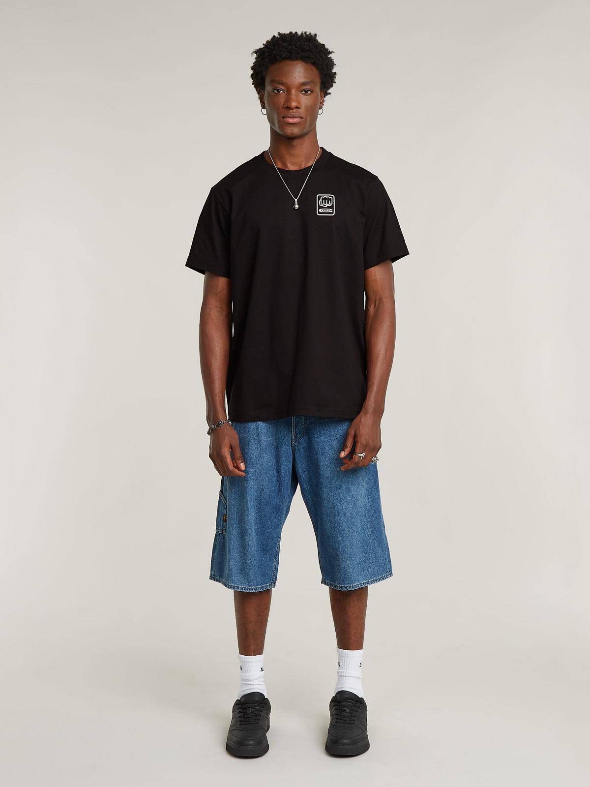 G-Star Back Graphic Loose T-Shirt | Black