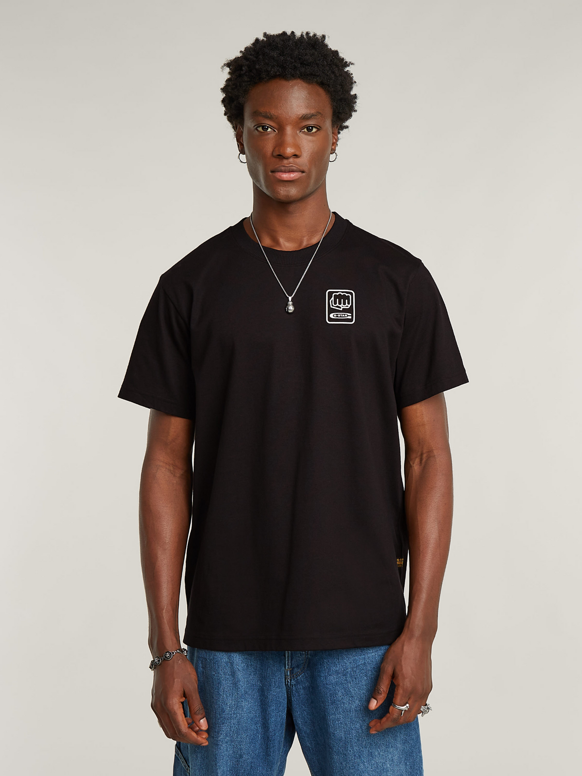 G-Star Back Graphic Loose T-Shirt | Black