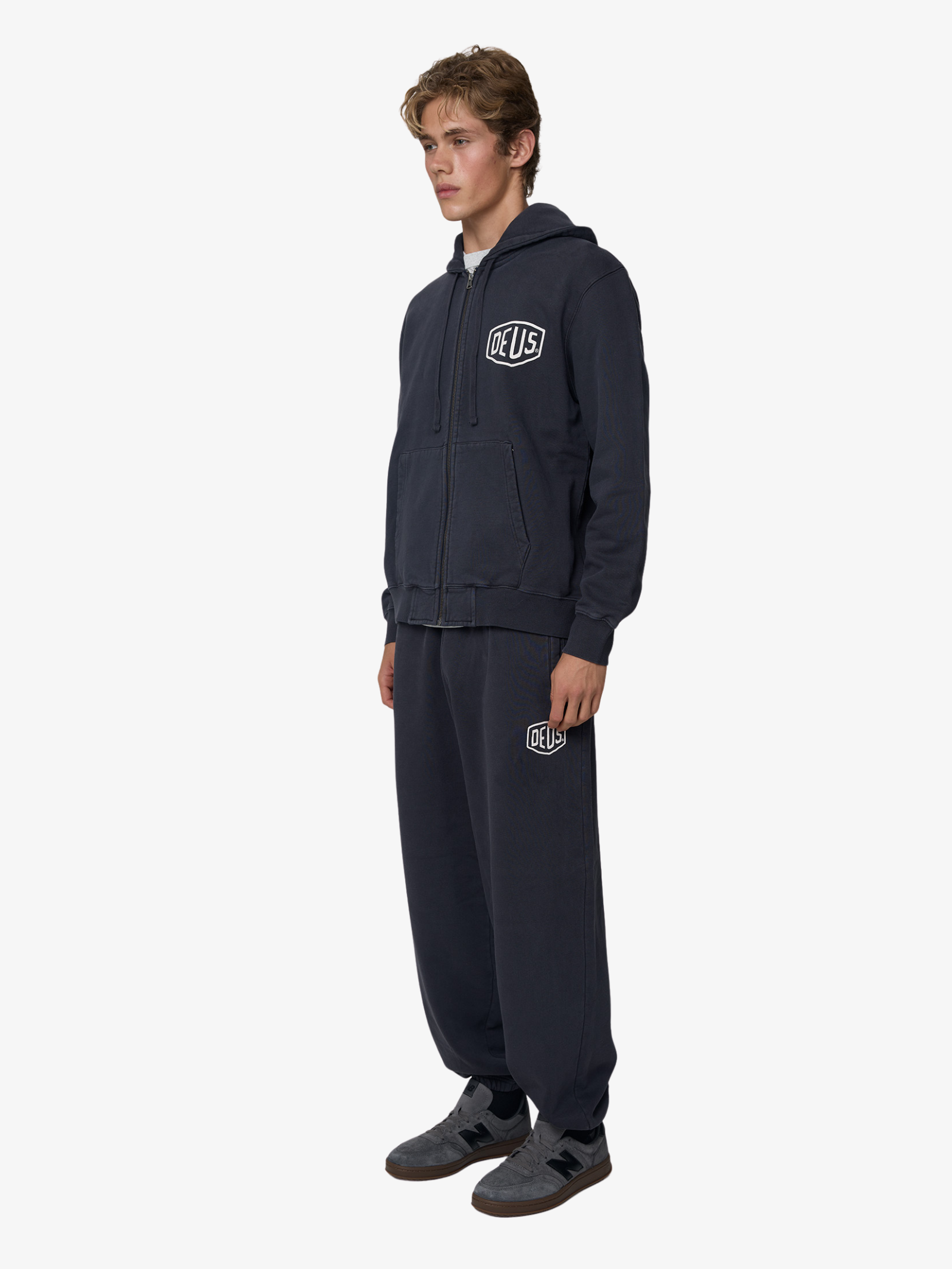 Shield Garment Dyed Zip Hoodie