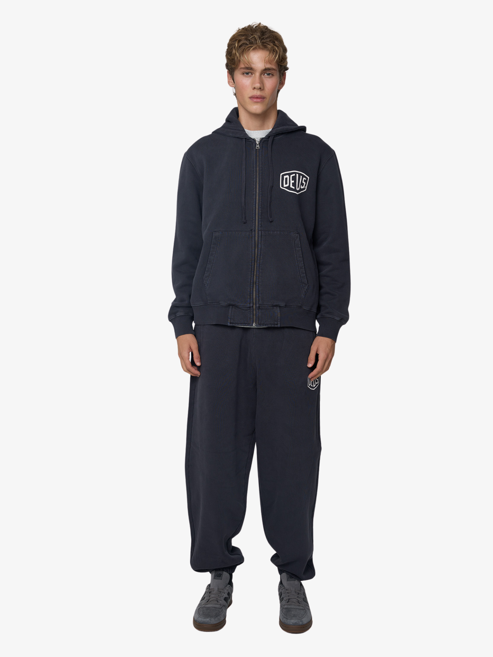 Shield Garment Dyed Zip Hoodie