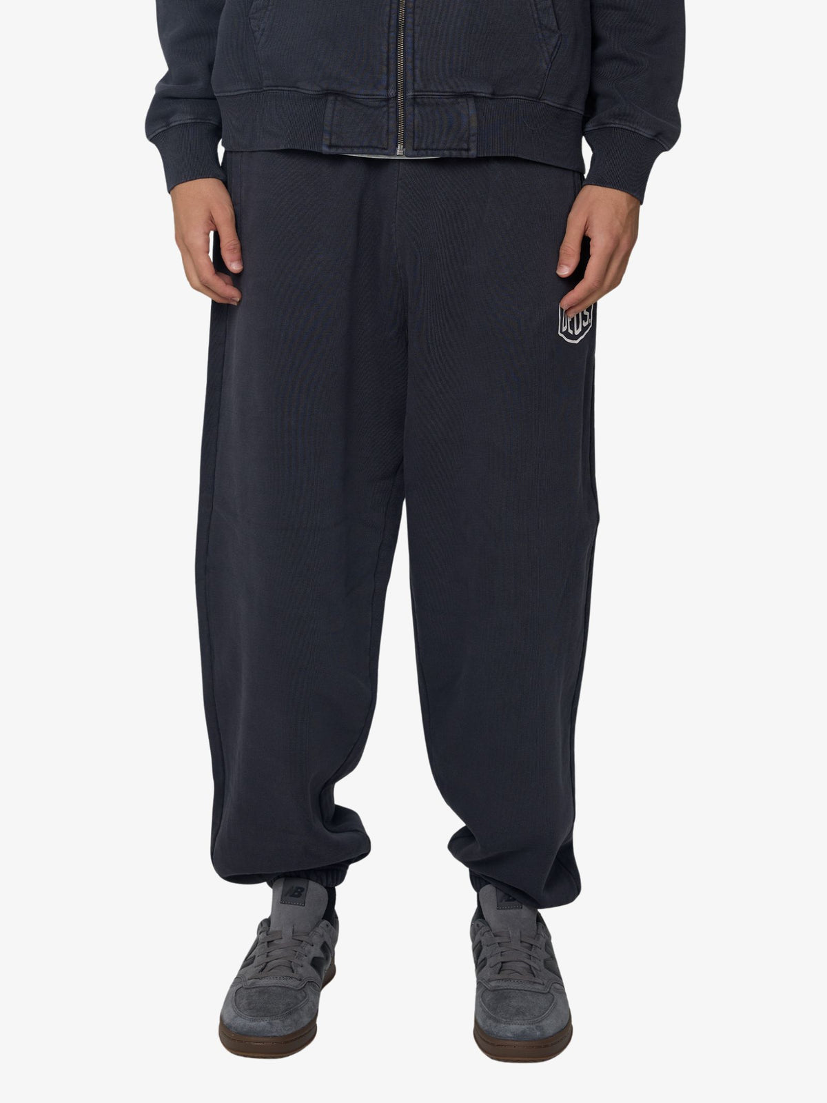 Deus Shield Garment Dyed Track Pants | Black
