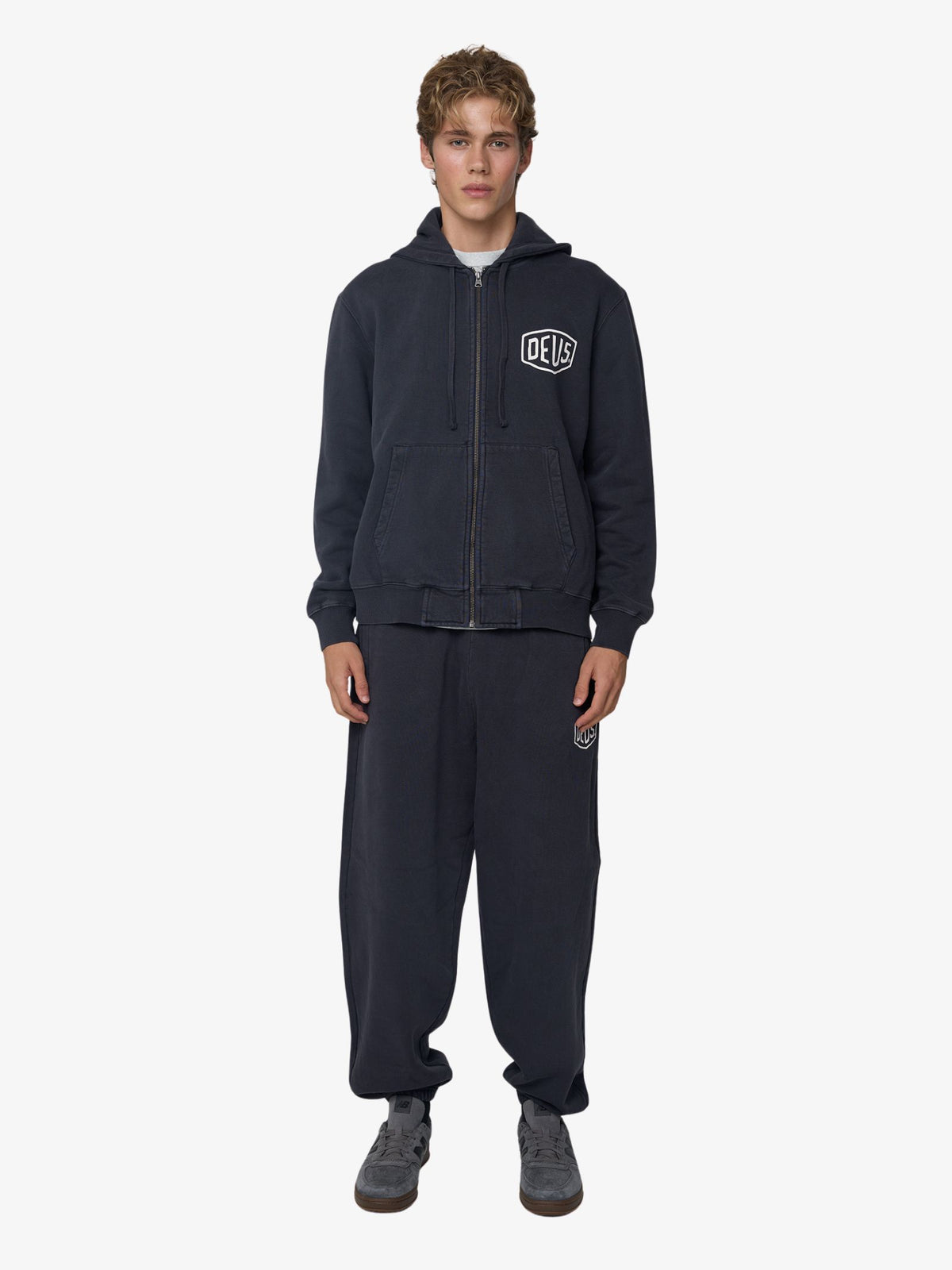 Deus Shield Garment Dyed Track Pants | Black