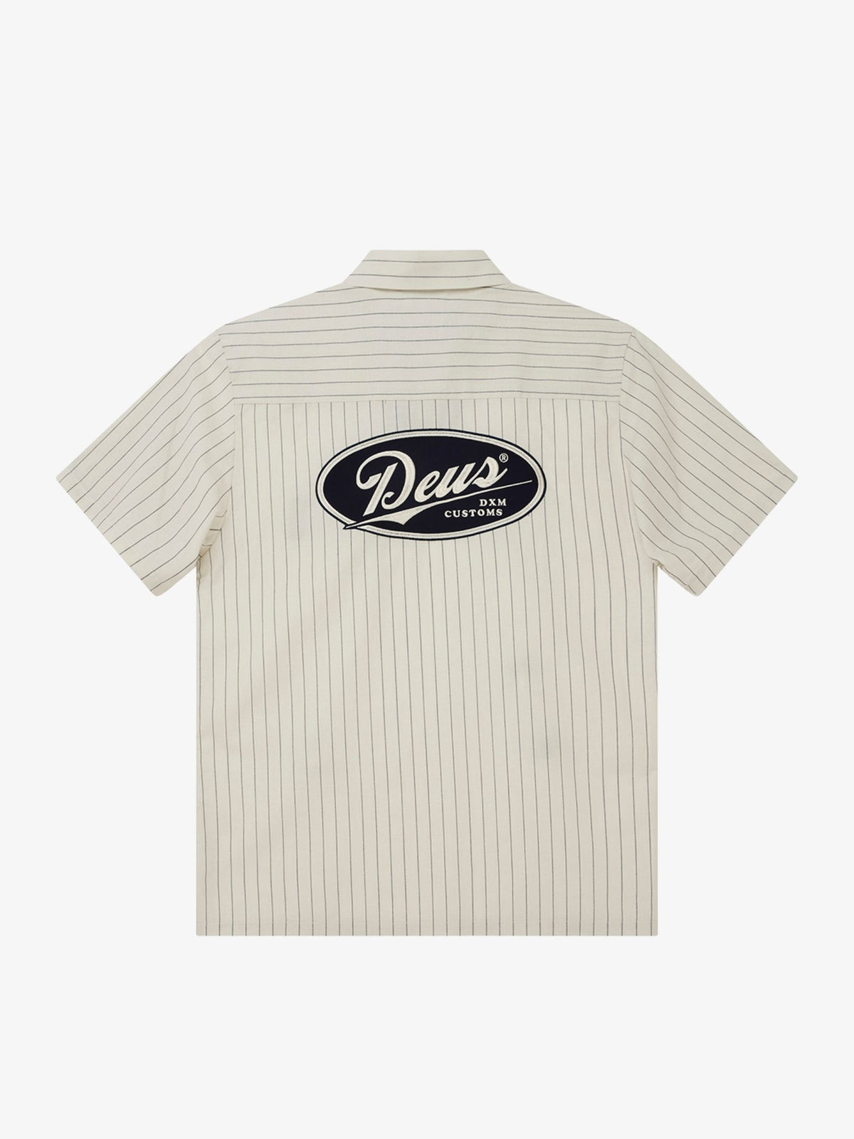 Deus Forecourt Stripe Shirt | Dirty White